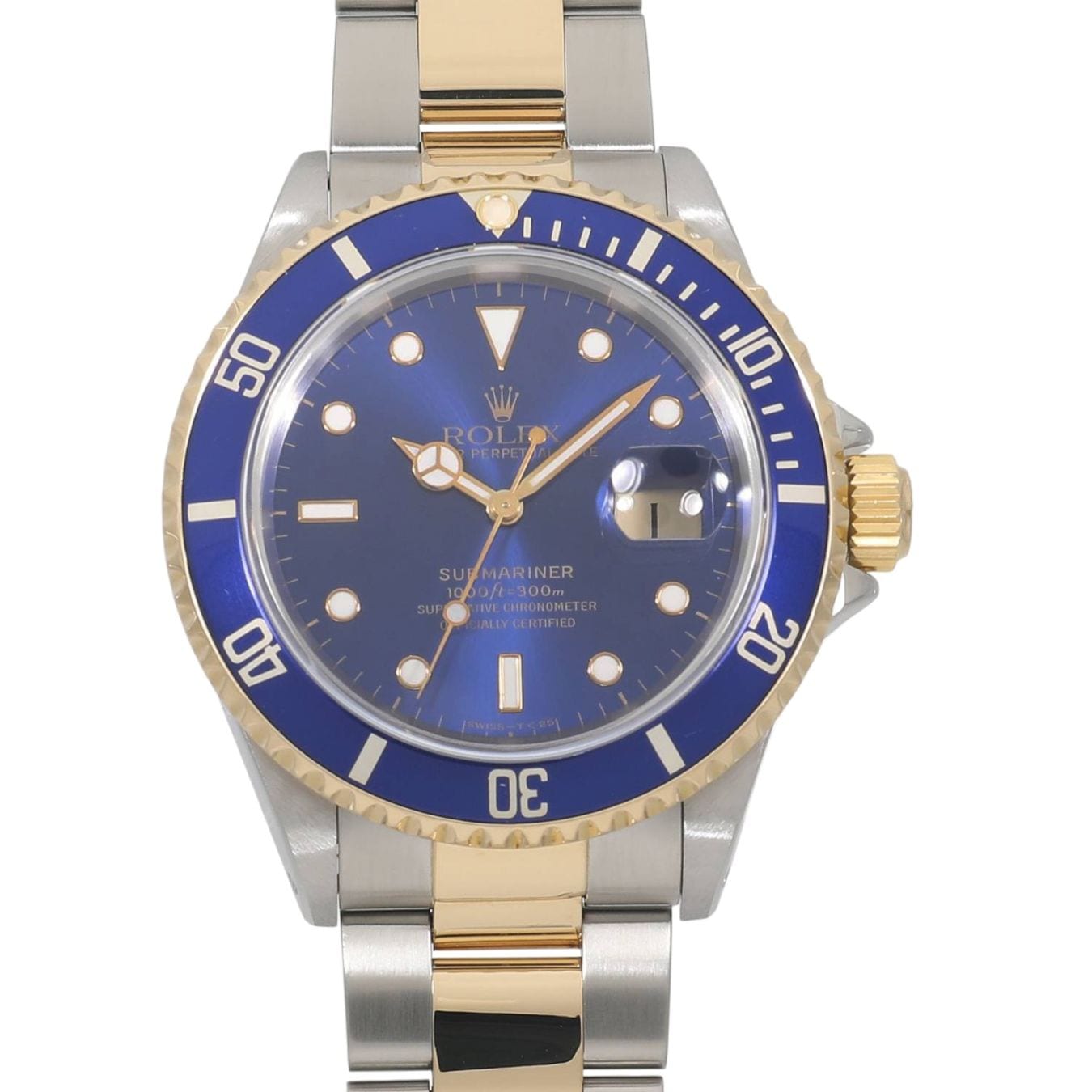 [中古]ロレックス サブマリーナー デイト 16613 T番 ブルー メンズ