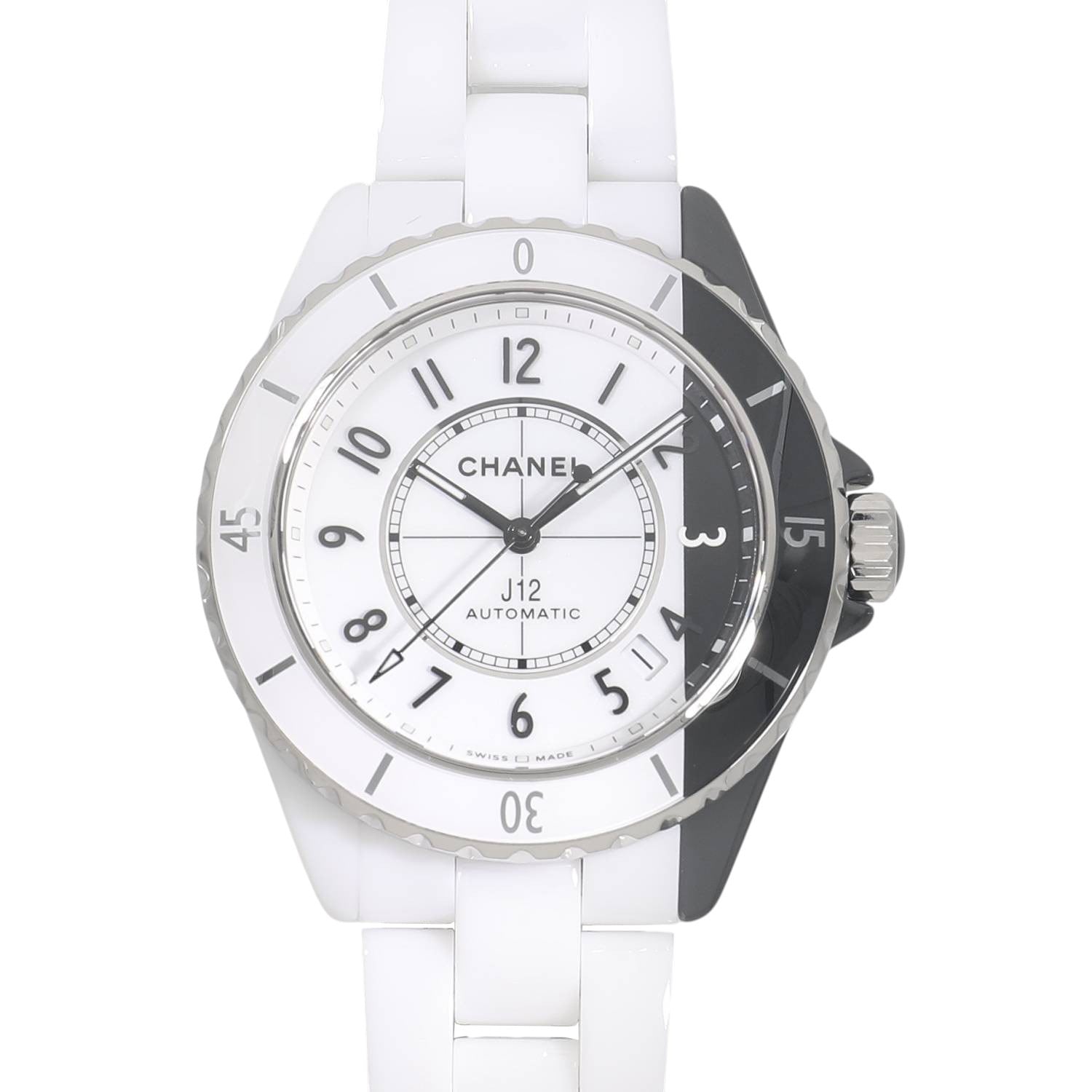 シャネル J12 ラパウザ 38mm H7609 SS×CE AT 黒文字盤 シャネル J12 ラパウザ 38mm H7609 SS×CE AT 黒文字盤 A2077726｜中古