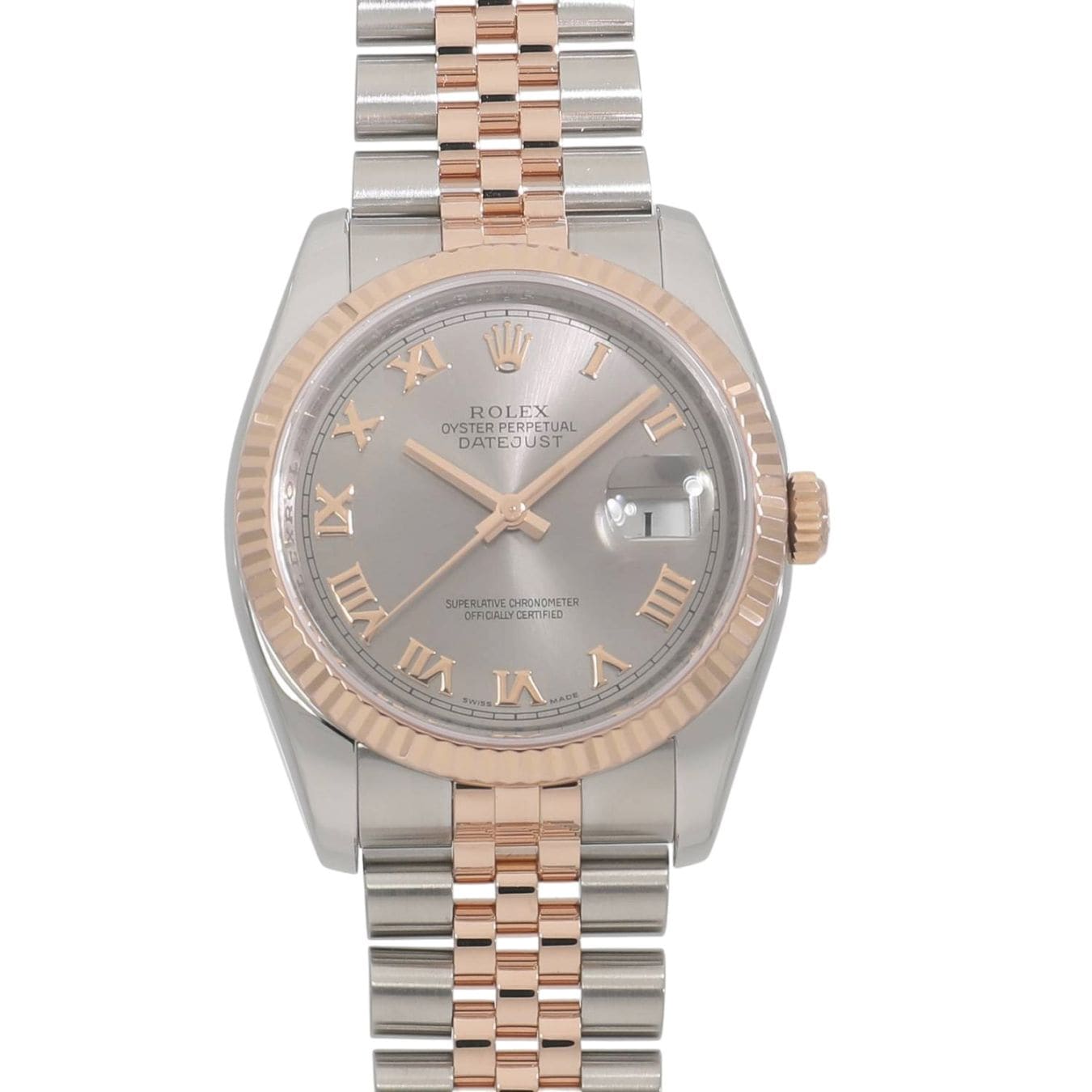 [中古]ロレックス デイトジャスト 116231 D番 グレー ローマ メンズ