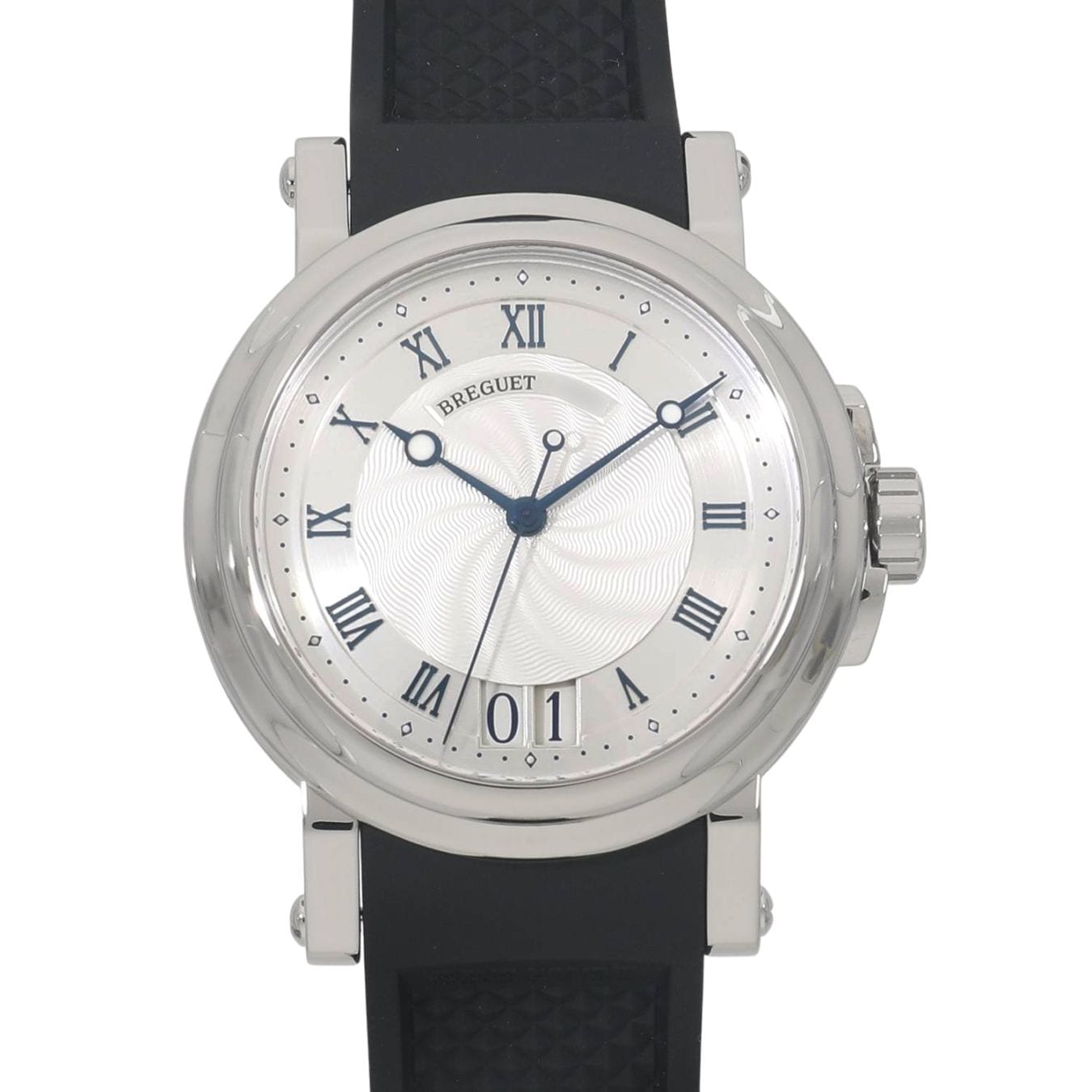 [中古]ブレゲ マリーンII ラージデイト 5817ST/12/5V8 シルバー メンズ