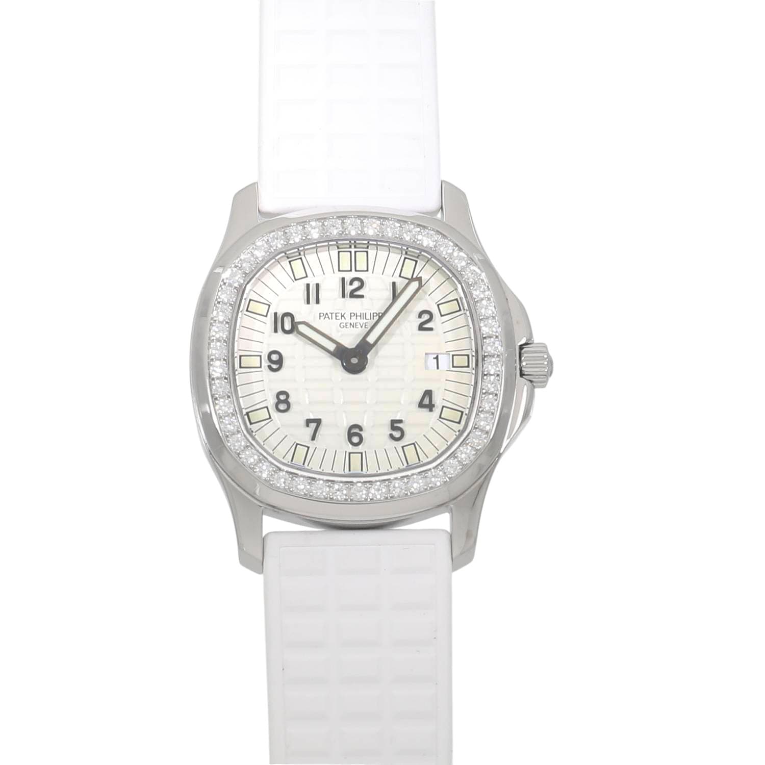 [中古]パテックフィリップ アクアノート ルーチェ 4961A-001 ホワイト レディース