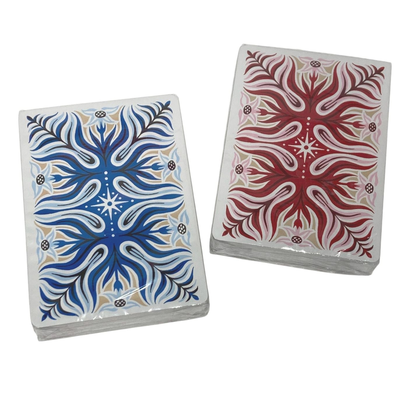 [新品]エルメス トランプセット 2018 ホリデーギフト ペーパー レッド×ブルー×マルチカラー 