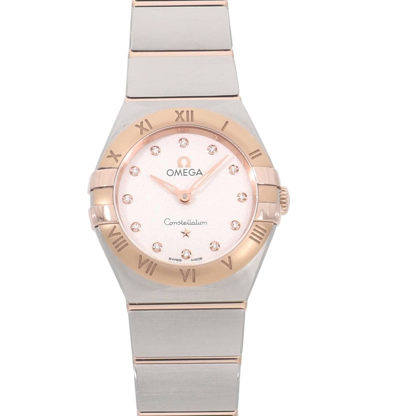 [新品]オメガ コンステレーション マンハッタン クォーツ 25MM 131.20.25.60.52.001 シルバー レディース