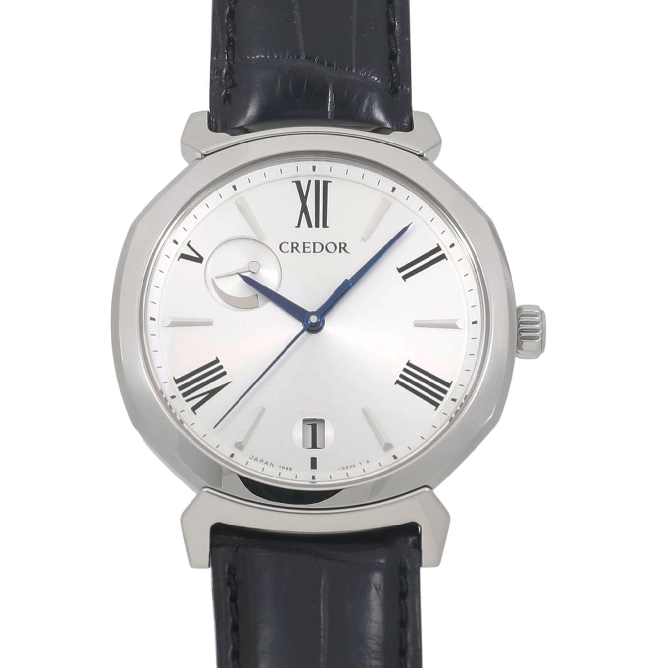 [未使用]セイコー クレドール リネアルクス スプリングドライブ パワーリザーブ GCLH977 シルバー メンズ