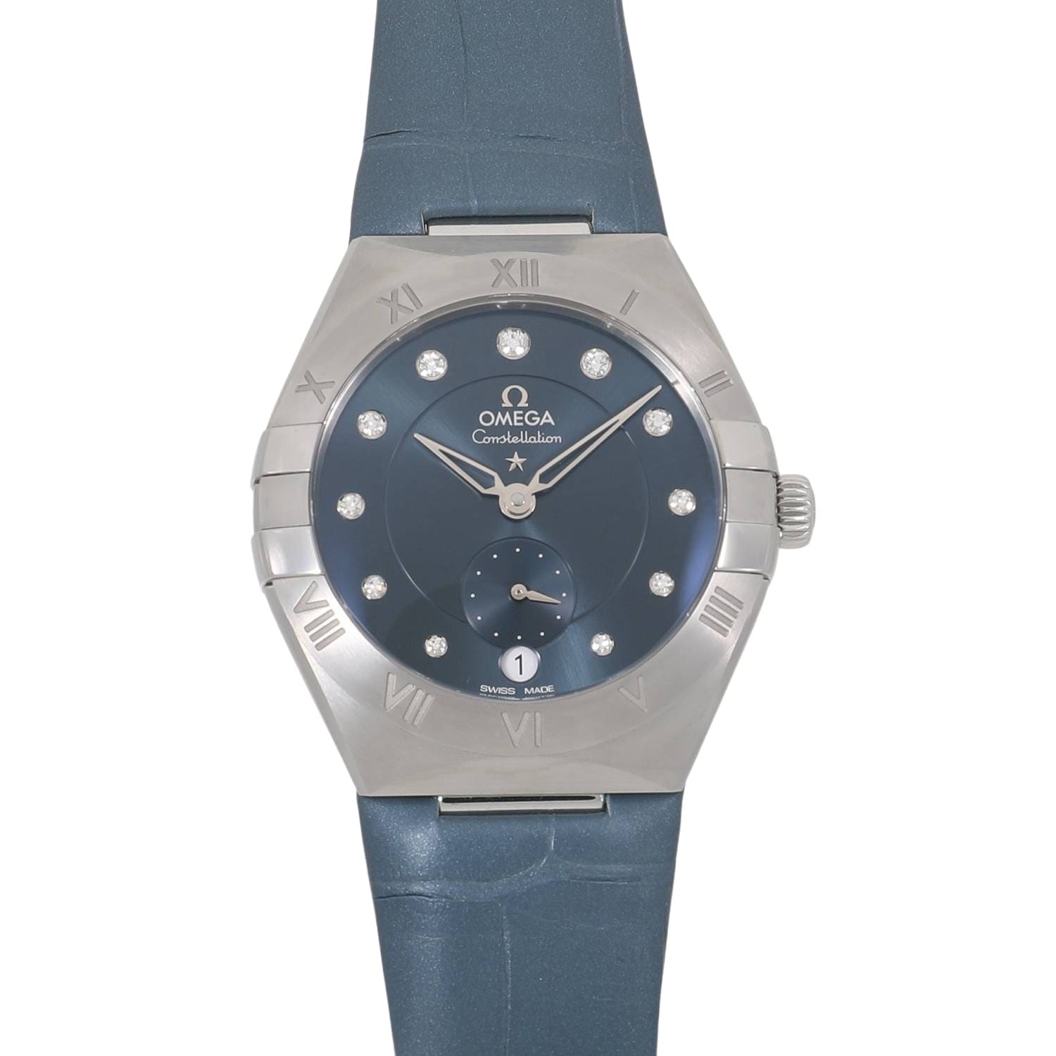 [未使用]オメガ コンステレーション コーアクシャル マスター クロノメーター スモールセコンド 34MM 131.13.34.20.53.001 ブルー レディース