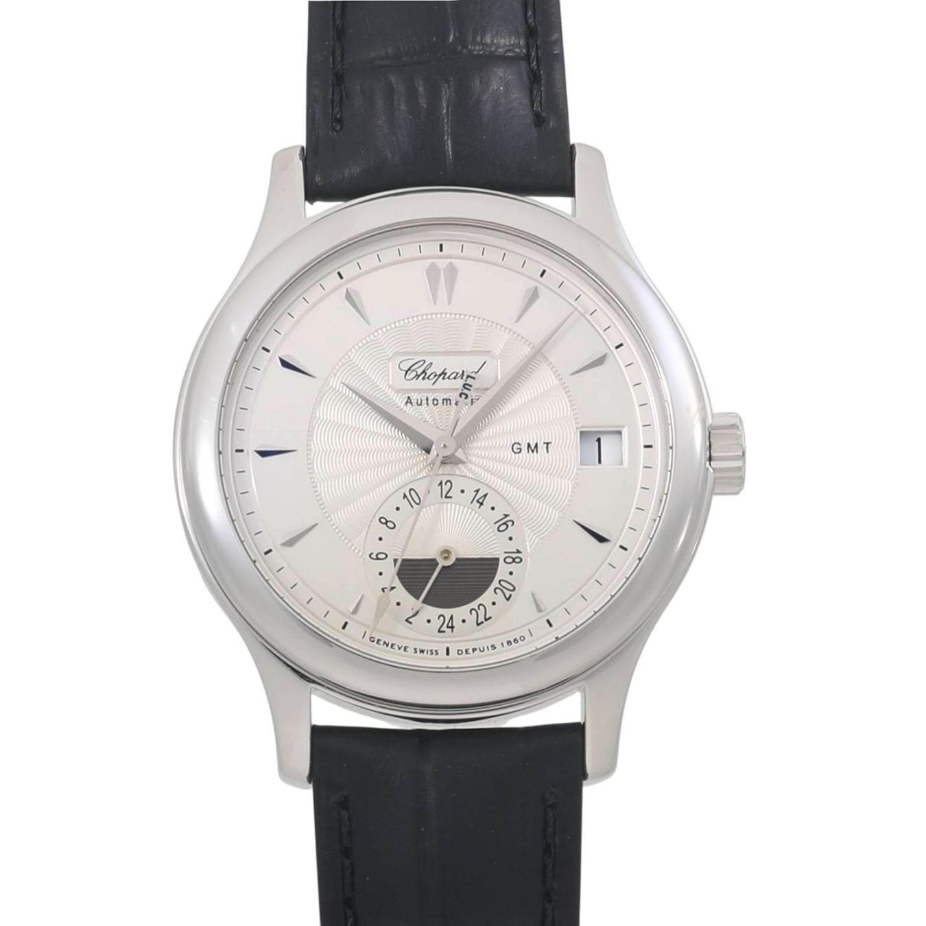 [中古]ショパール L.U.C クラシック GMT 世界限定 1860本161867-1001 / 16/1867 シルバー メンズ
