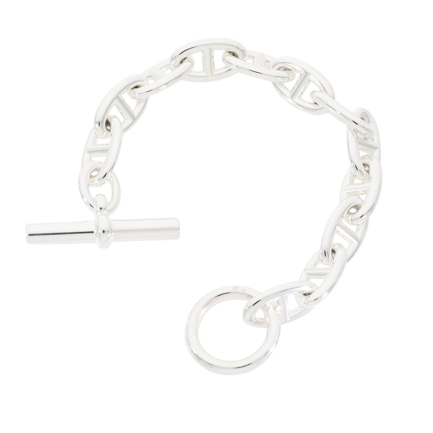 HERMES エルメスシェーヌダンクル GM 12コマ（新品） HERMES エルメス シェーヌダンクル GM ブレスレット 12コマ シルバー