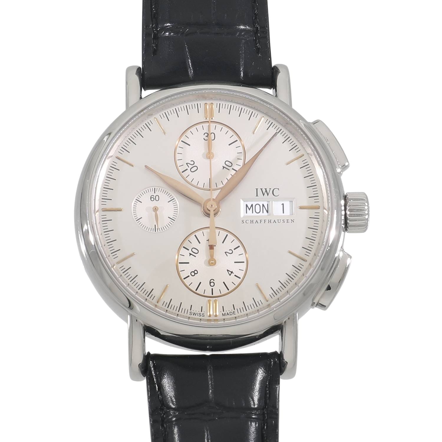 [中古]IWC ポートフィノ クロノグラフ IW378302 シルバー メンズ