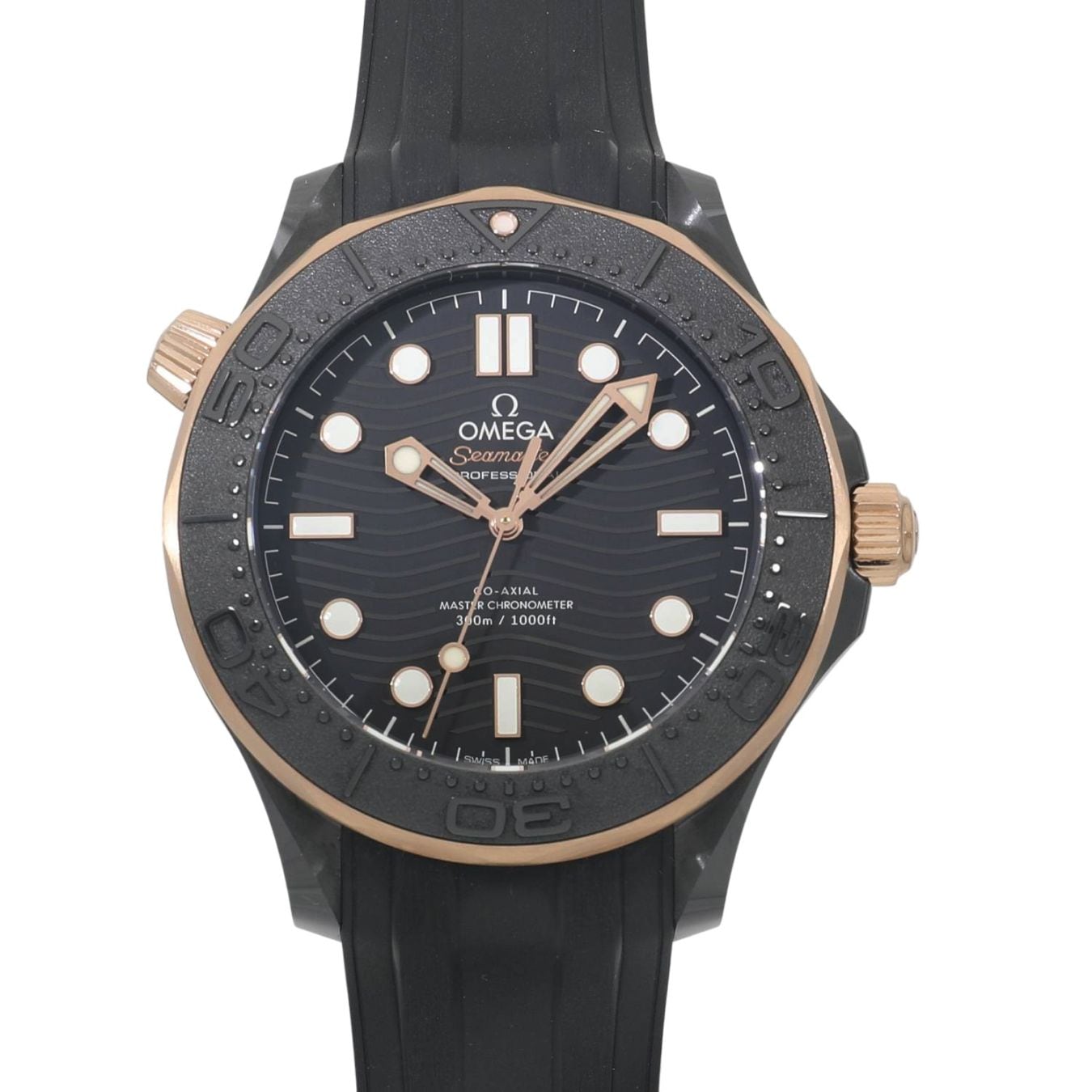 [中古]オメガ シーマスター ダイバー 300M コーアクシャル マスター クロノメーター 210.62.44.20.01.001 ブラック メンズ