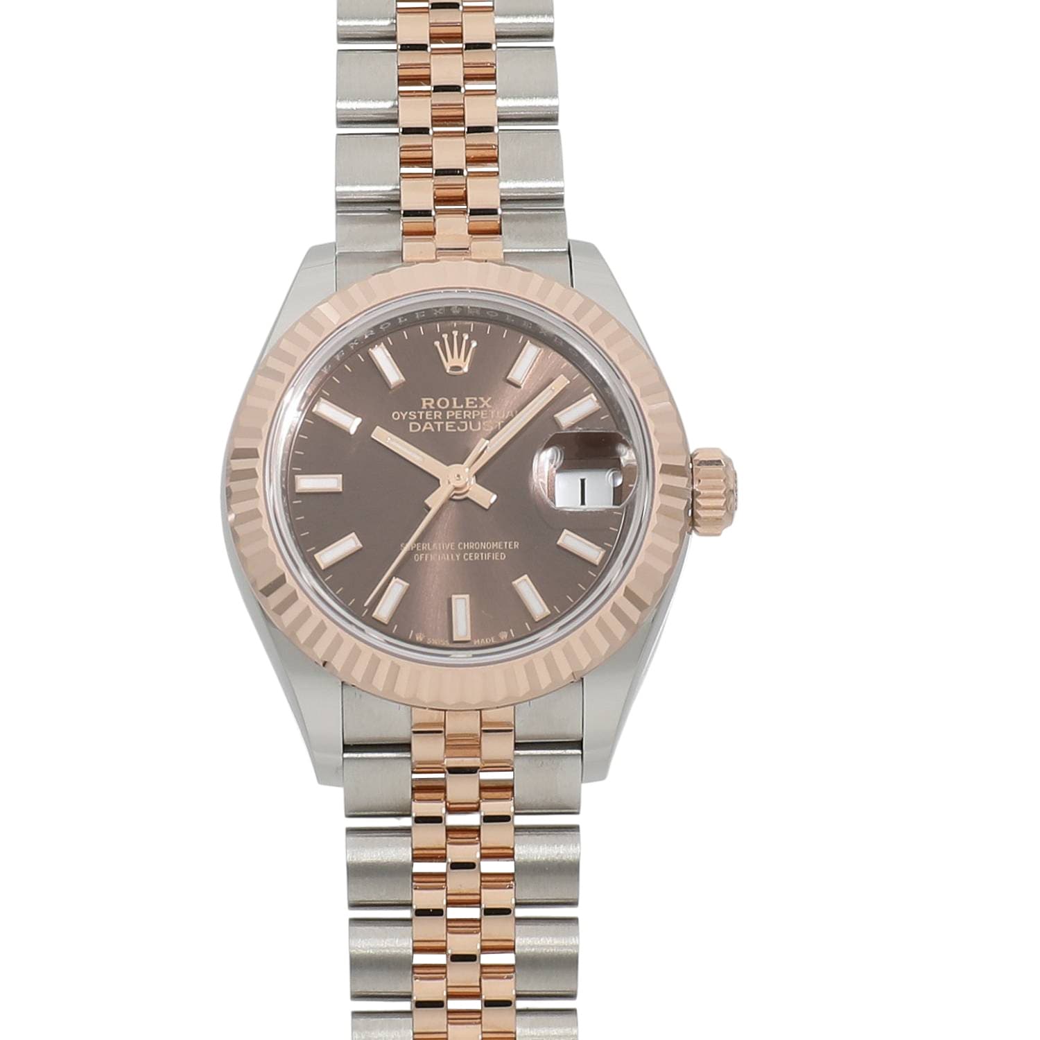 [新品]ロレックス レディ デイトジャスト 28 279171 チョコレート レディース