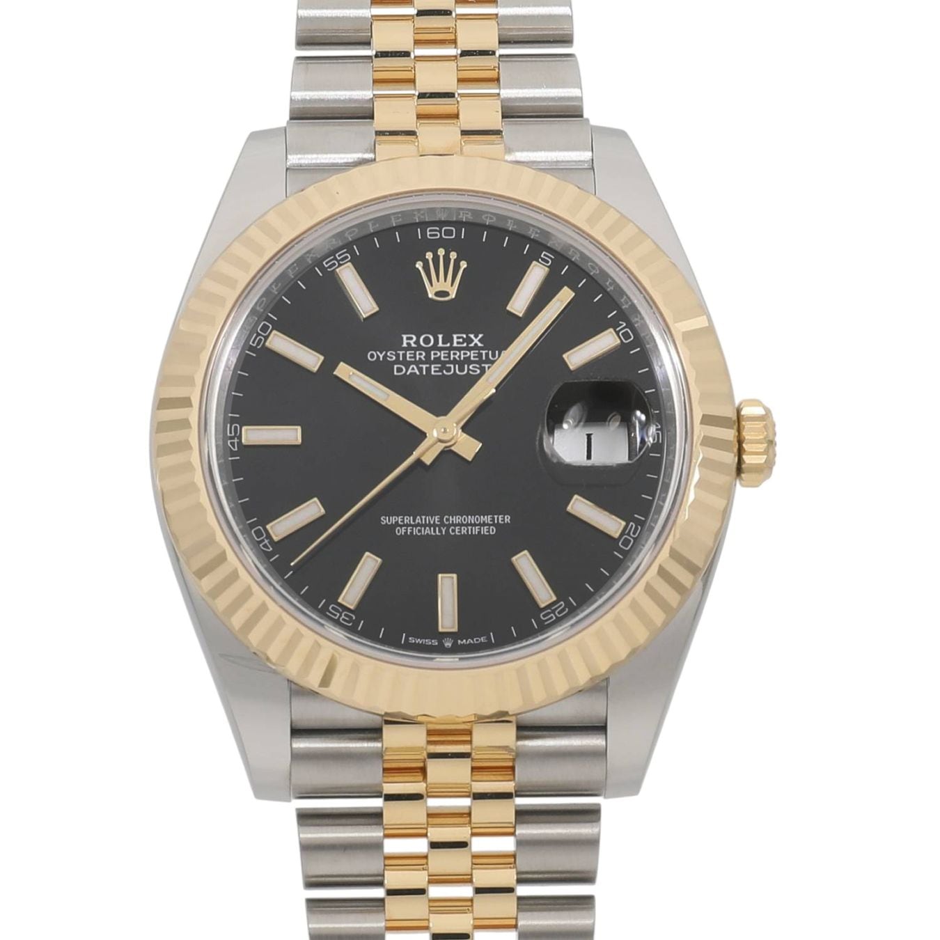 [中古]ロレックス デイトジャスト 41 126333 ランダム ブライトブラック メンズ