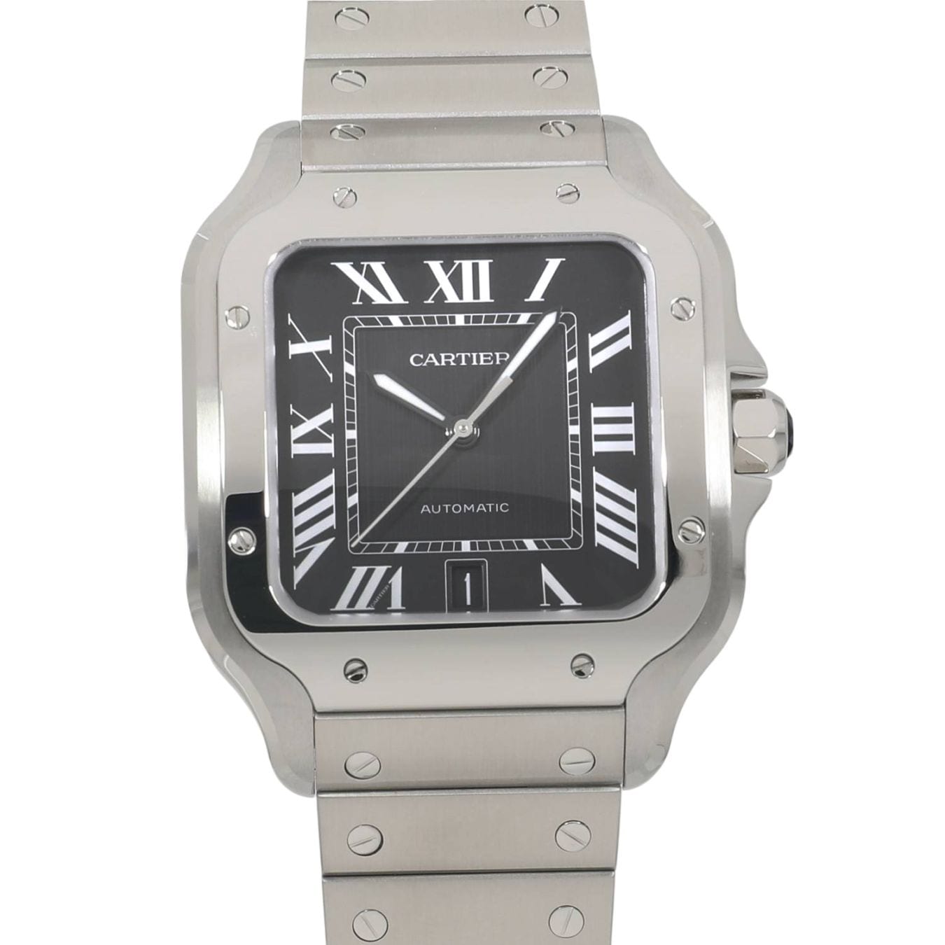 [新品]カルティエ サントス ドゥ カルティエ ラージ WSSA0096 ブラック メンズ