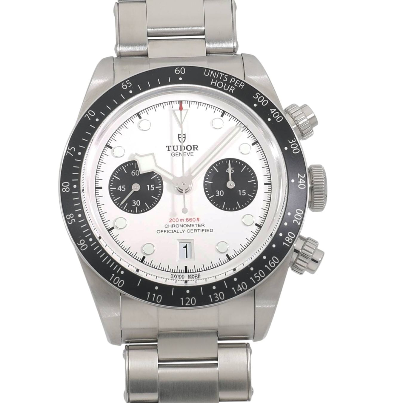 [中古]チューダー ブラックベイ クロノ M79360N-0002 オパライン×ブラック メンズ