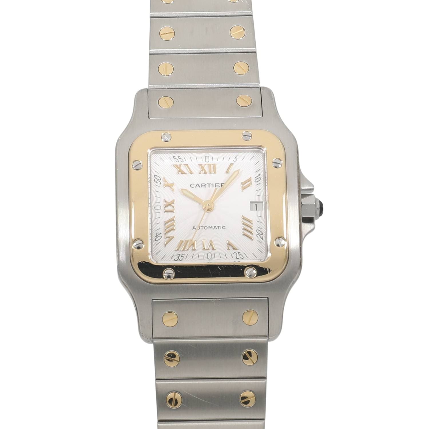 [中古]カルティエ サントス ガルベ LM W20041C4 ホワイト ユニセックス