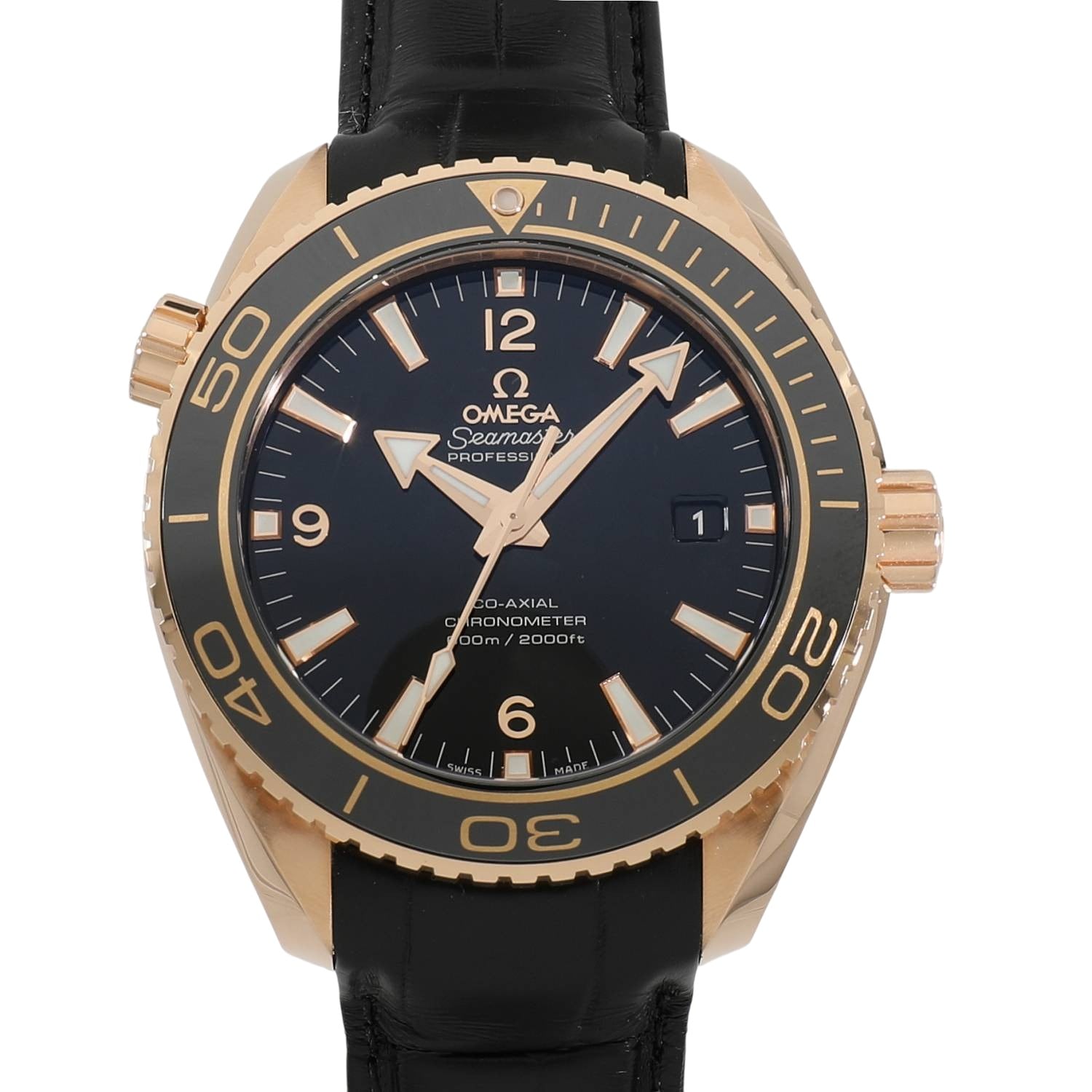 [新品]オメガ シーマスター プラネットオーシャン 600M コーアクシャル マスタークロノメーター 232.63.46.21.01.001 ブラック メンズ