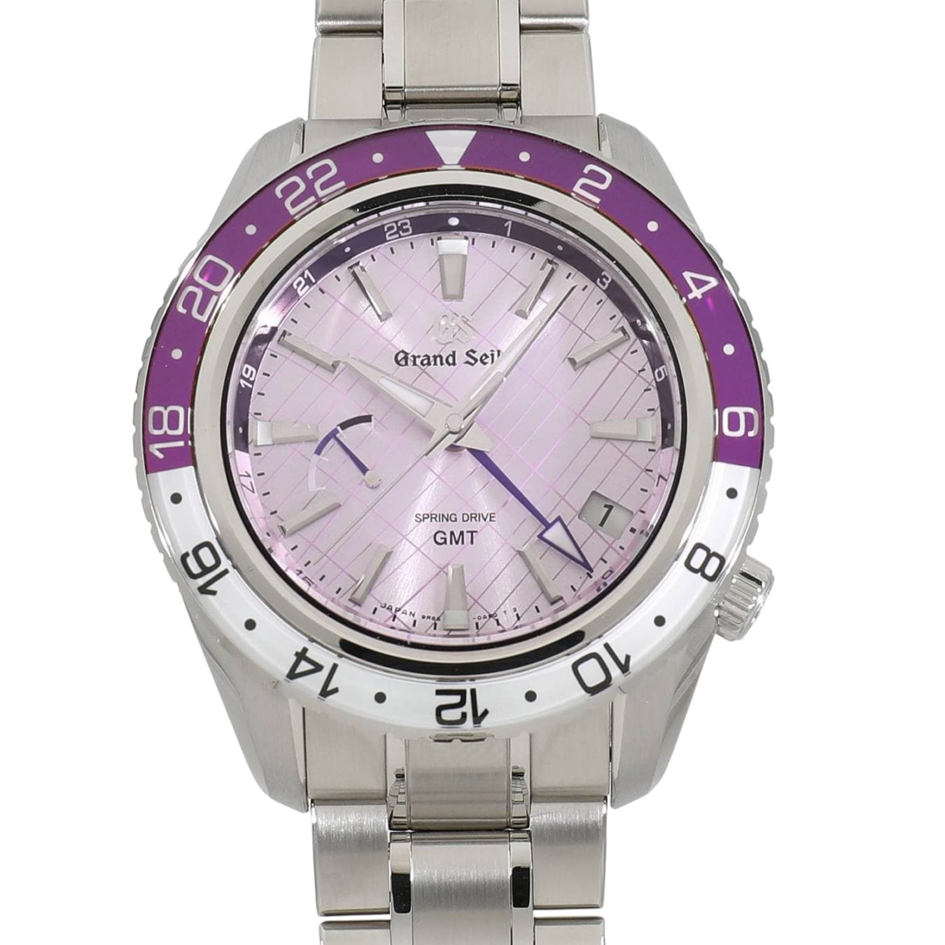 [中古]セイコー グランドセイコー スポーツコレクション スプリングドライブGMT 銀座限定450本 SBGE313 / 9R66-0BV0 パープル メンズ