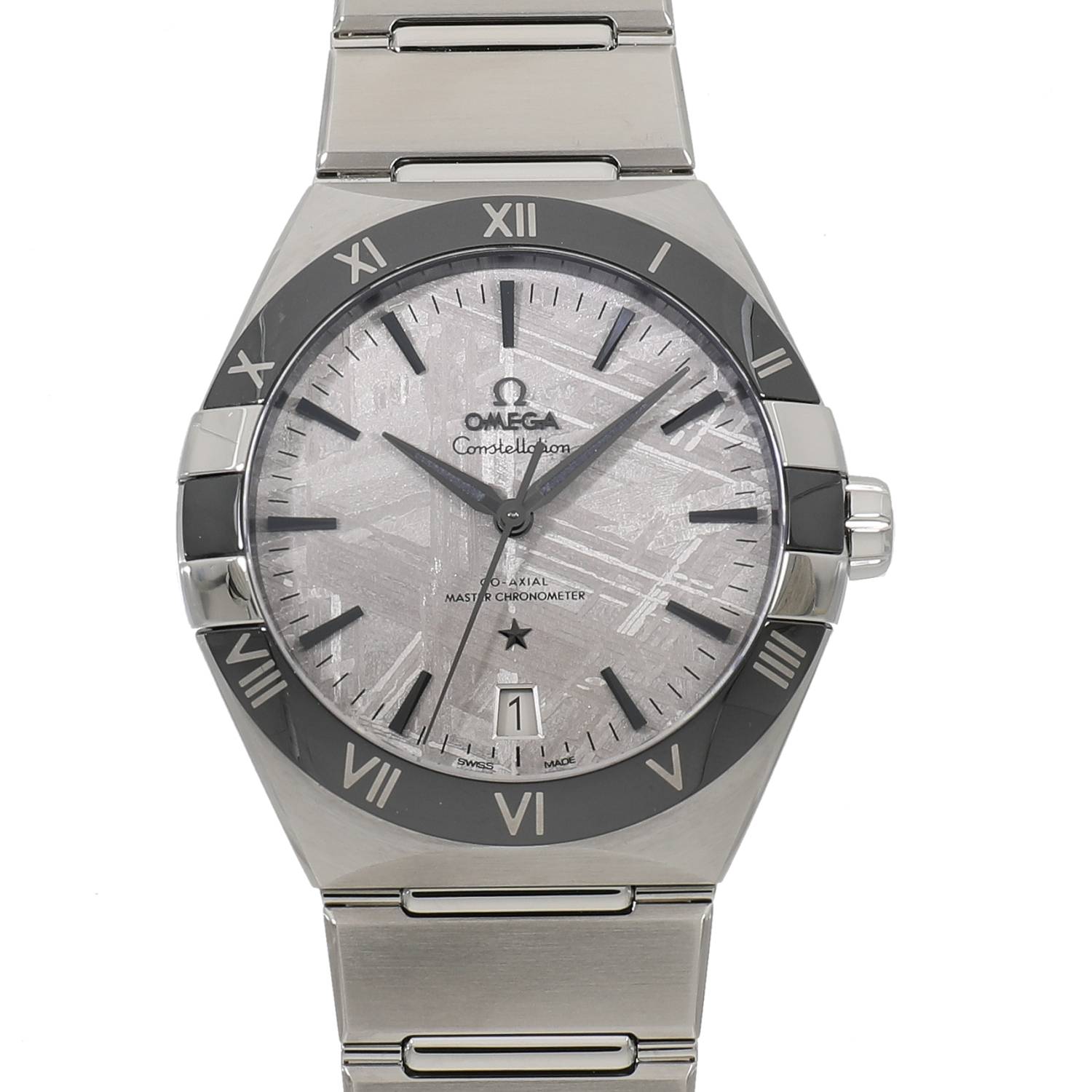 [中古]オメガ コンステレーション コーアクシャル マスタークロノメーター 131.30.41.21.99.001 アイアン メテオライト メンズ