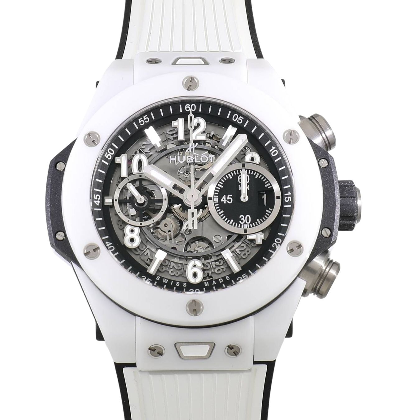 [中古]ウブロ ビッグバン ウニコ ホワイト セラミック 421.HX.1170.RX スケルトン メンズ