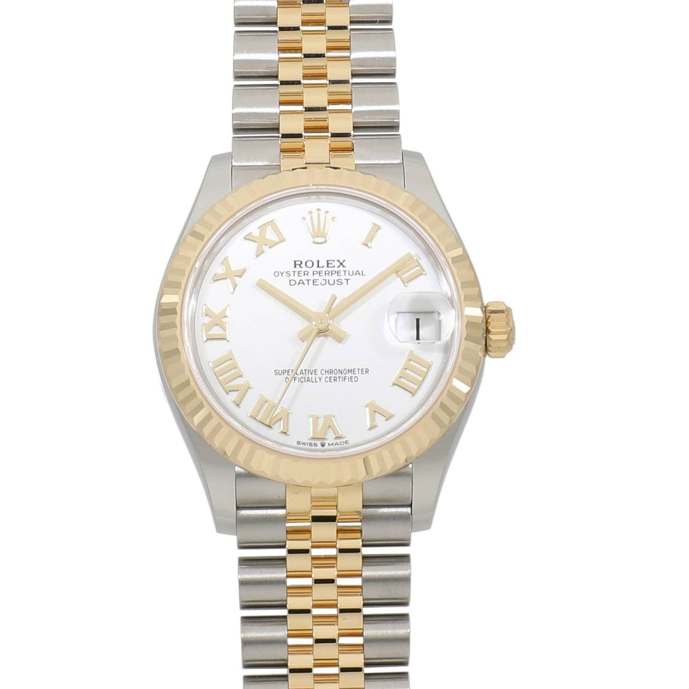 [新品]ロレックス デイトジャスト 31 278273 ホワイトローマン レディース