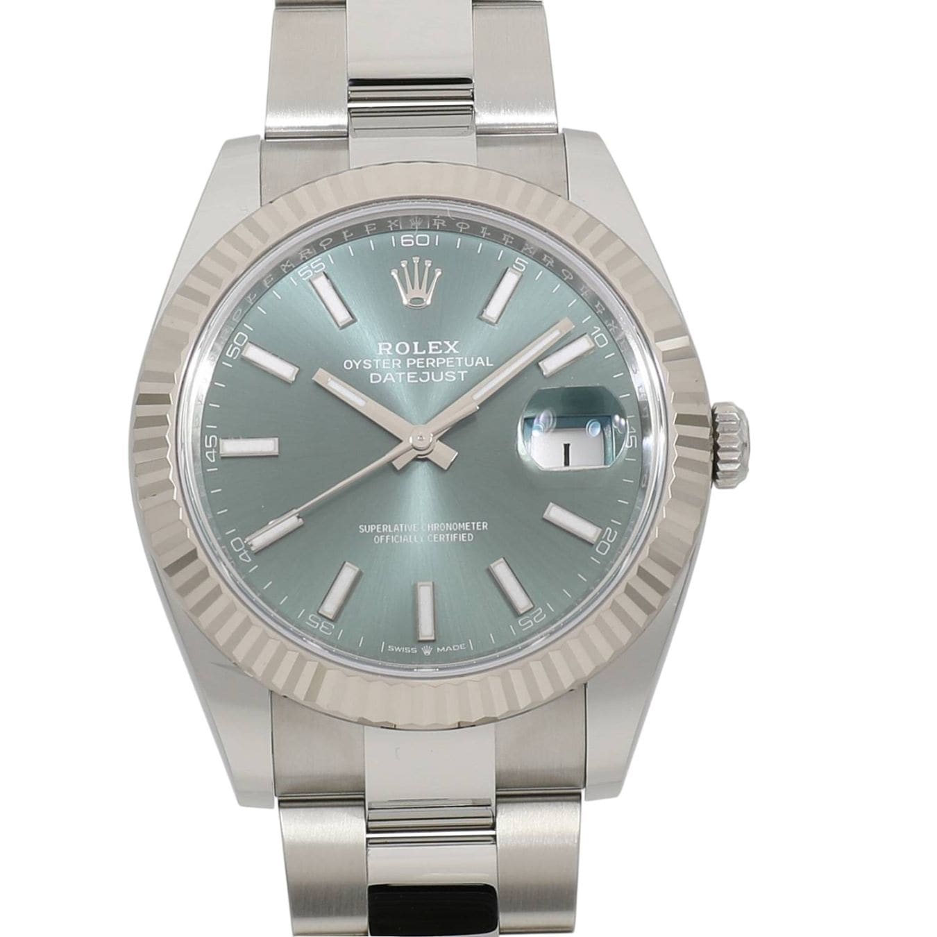 [新品]ロレックス デイトジャスト 41 126334 ミントグリーン メンズ