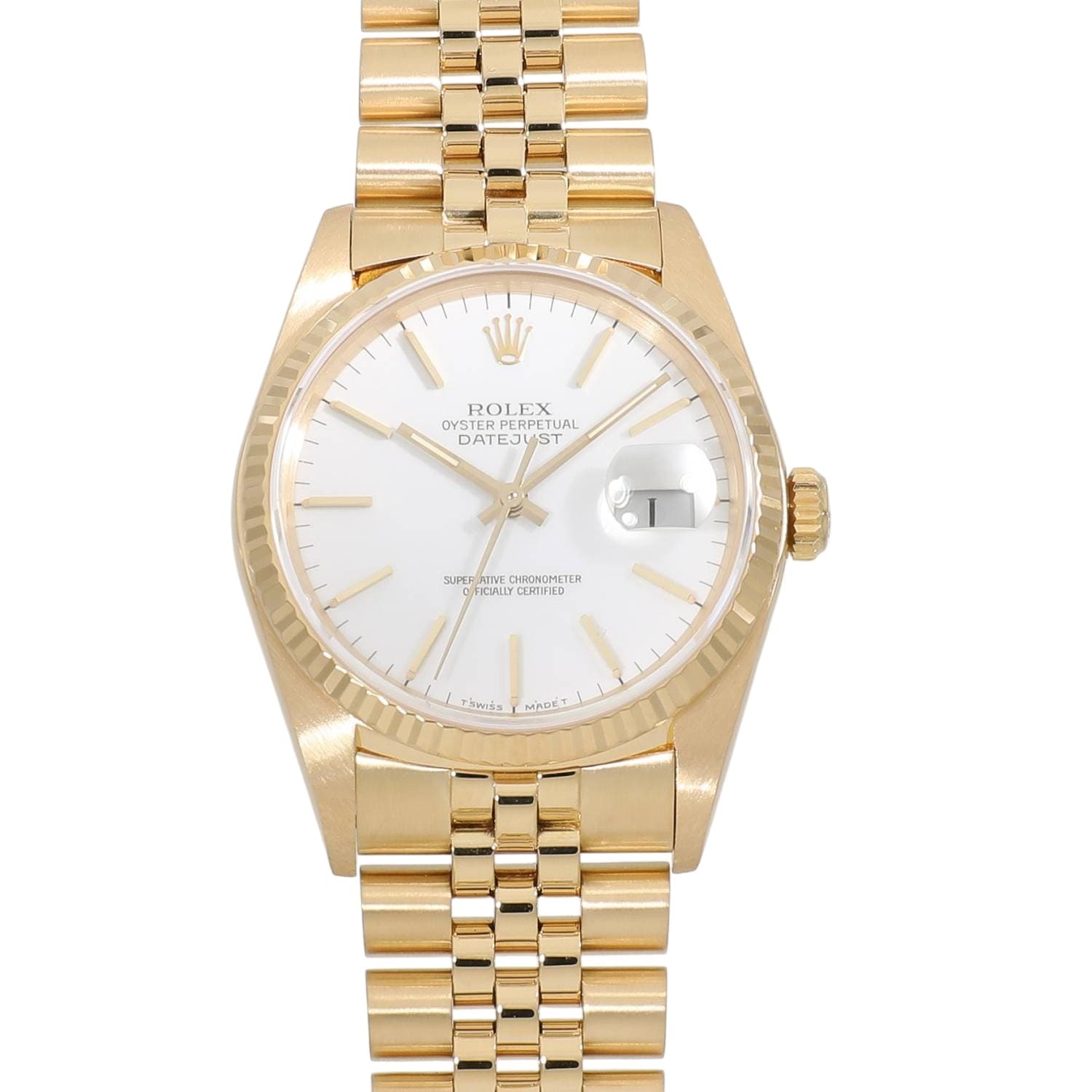 [中古]ロレックス デイトジャスト 16018 95番 ホワイト メンズ