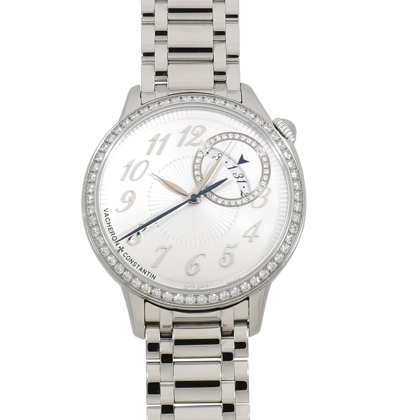 [中古]ヴァシュロンコンスタンタン エジェリー オートマティック 4605F/110A-B495 シルバーオパーリン レディース