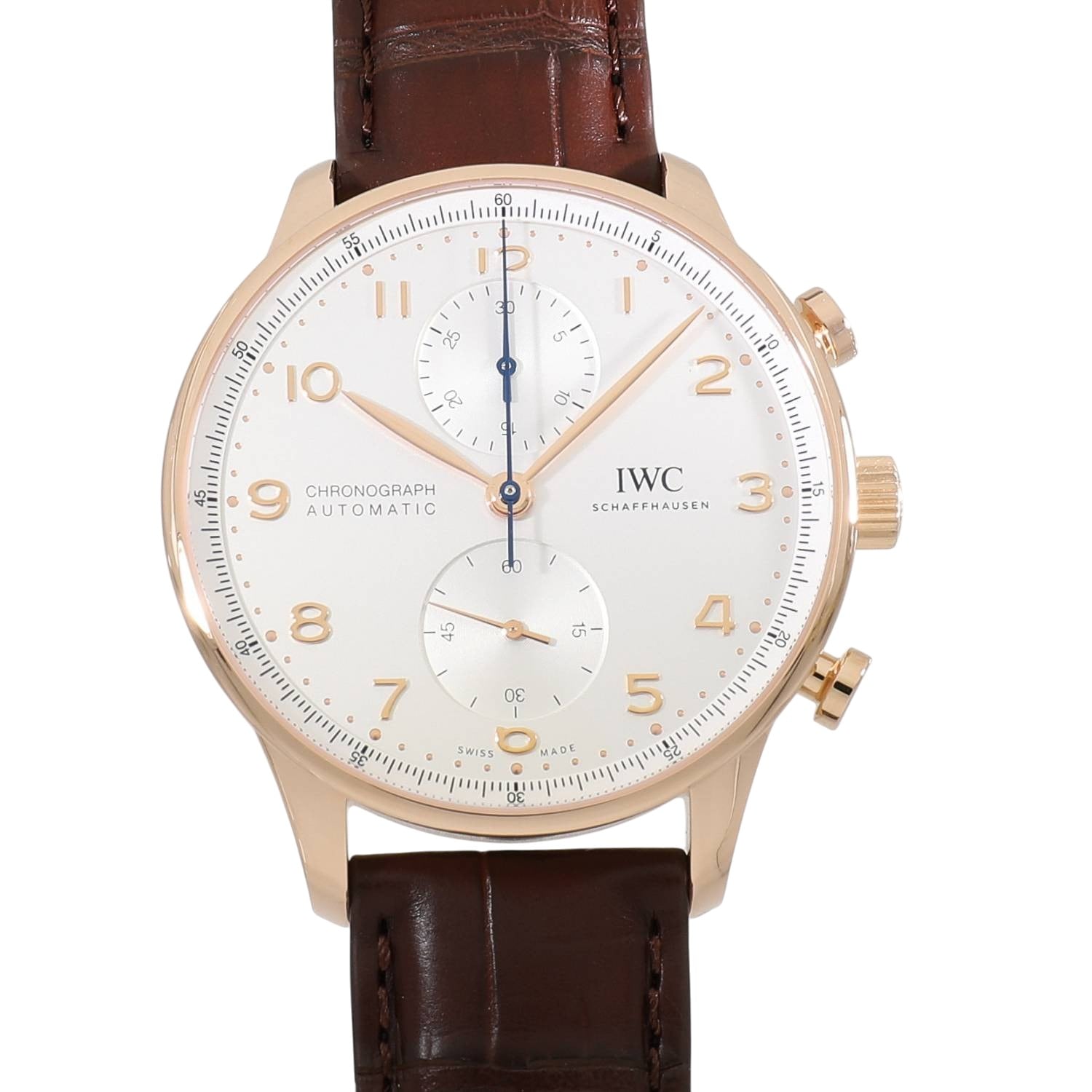 [中古]IWC ポルトギーゼ クロノグラフ IW371611 シルバー メンズ