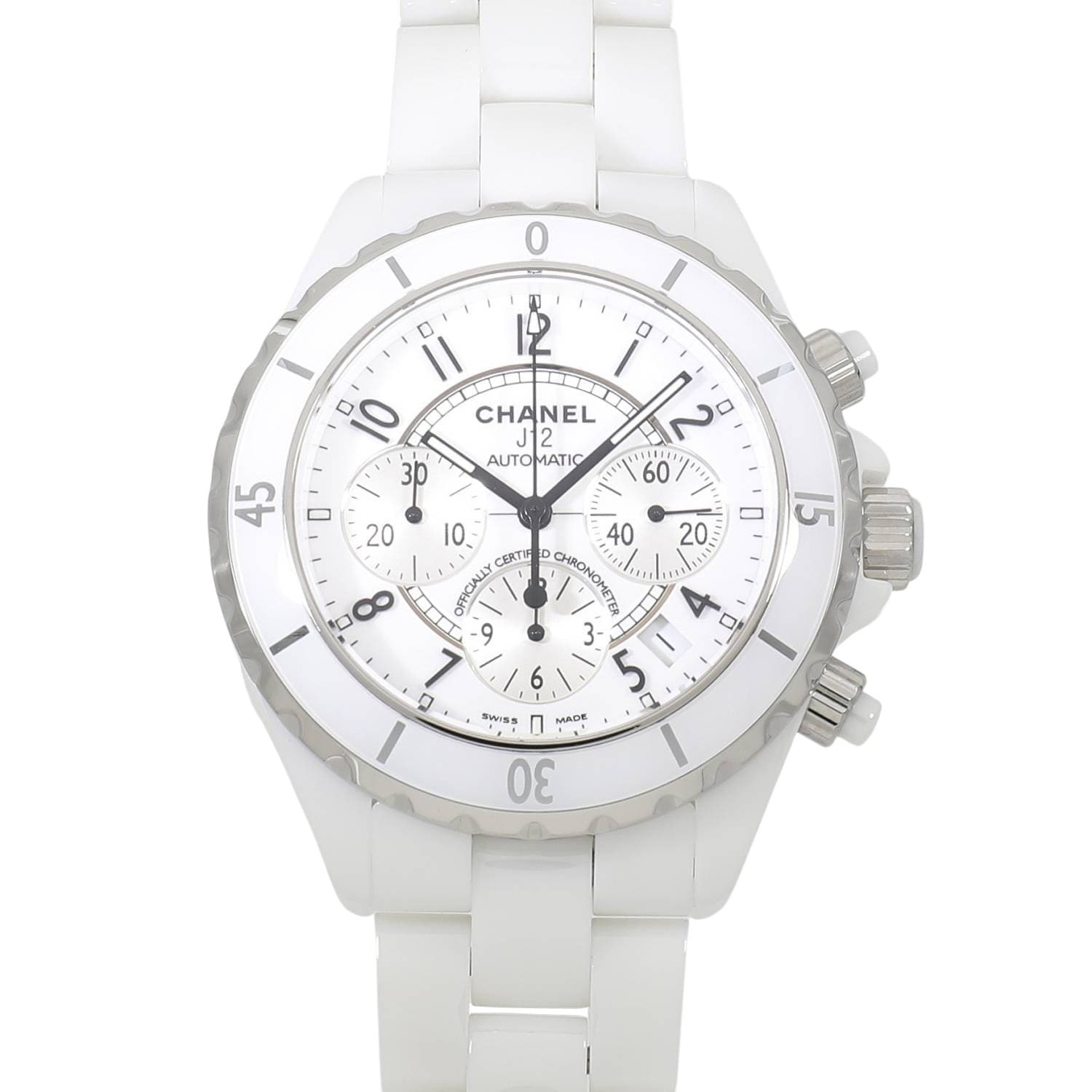 C4936 | [新品]シャネル J12 ホワイトセラミック 38MM ホワイトシェル