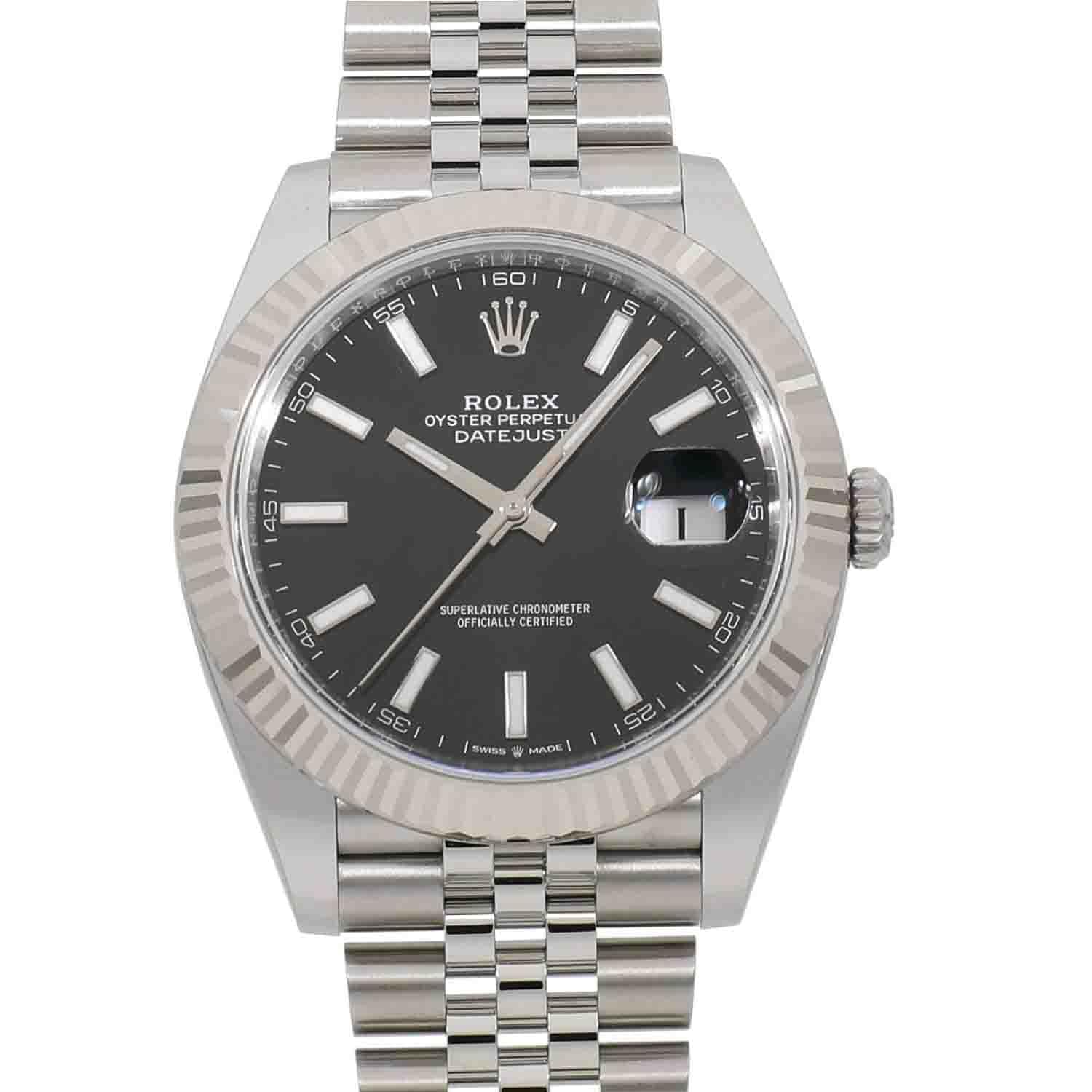 [未使用]ロレックス デイトジャスト 41 126334 ブライトブラック メンズ