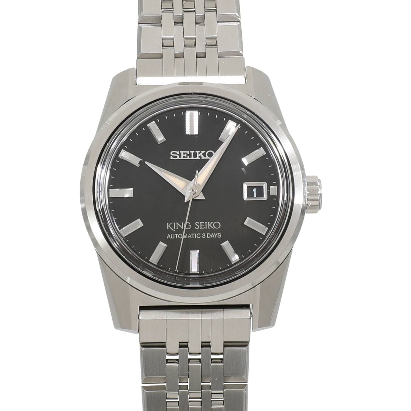 [中古]セイコー キングセイコー オートマチック 3デイズ SDKS021 / 6R55-00B0 チャコールブラック メンズ