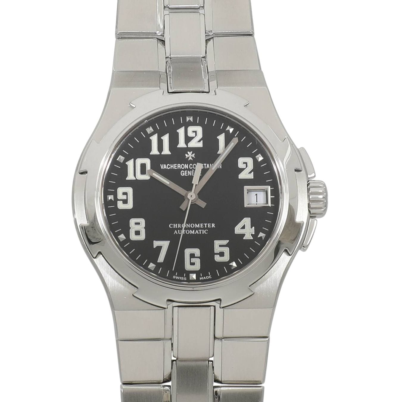 [中古]ヴァシュロンコンスタンタン オーヴァーシーズ ラージ 42042/423A-8890 ブラック メンズ