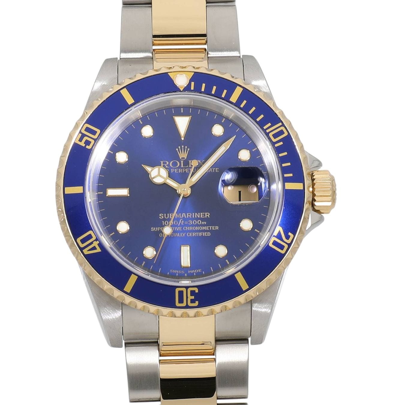 [中古]ロレックス サブマリーナー デイト 16613 Y番 ブルー メンズ