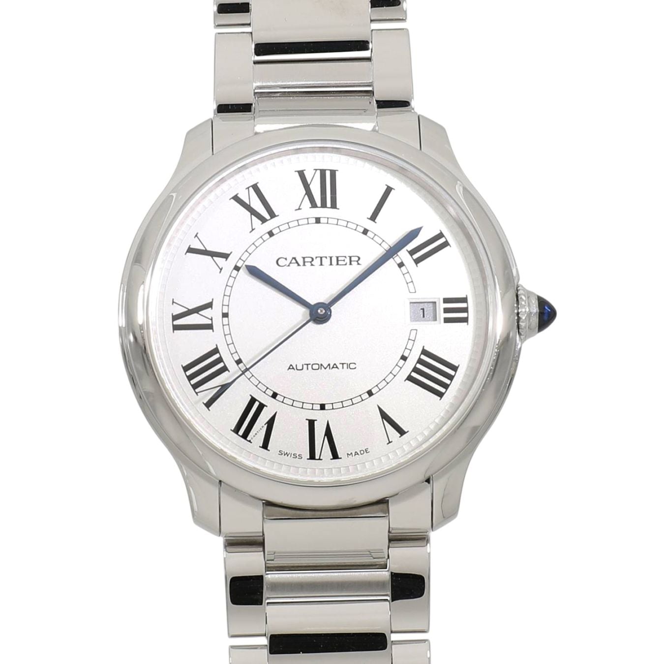 [中古]カルティエ ロンド マスト ドゥ カルティエ WSRN0035 シルバー メンズ