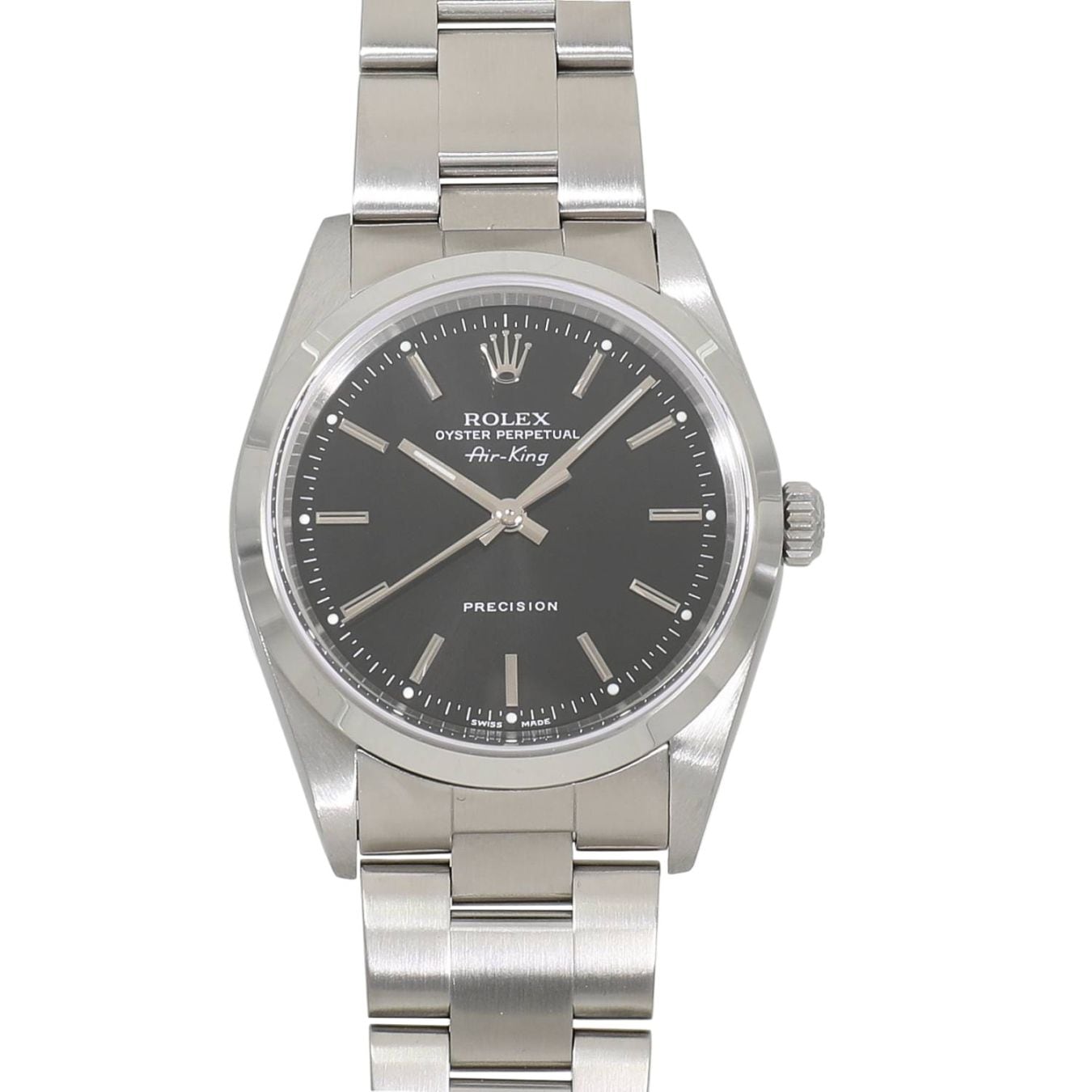 [中古]ロレックス エアキング 14000M D番 ブラック メンズ