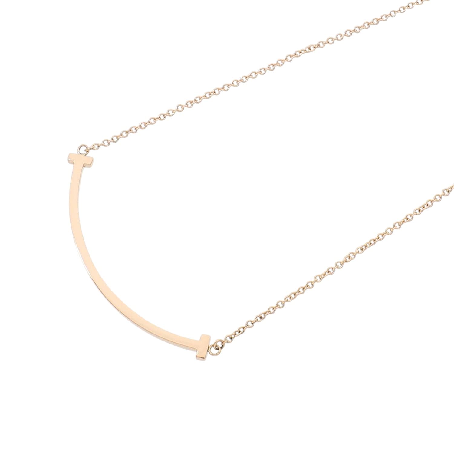 ティファニー T スマイル ペンダント ローズゴールド（スモール） 正規品 ティファニー T スマイル ペンダント ダイヤモンド ローズゴールド