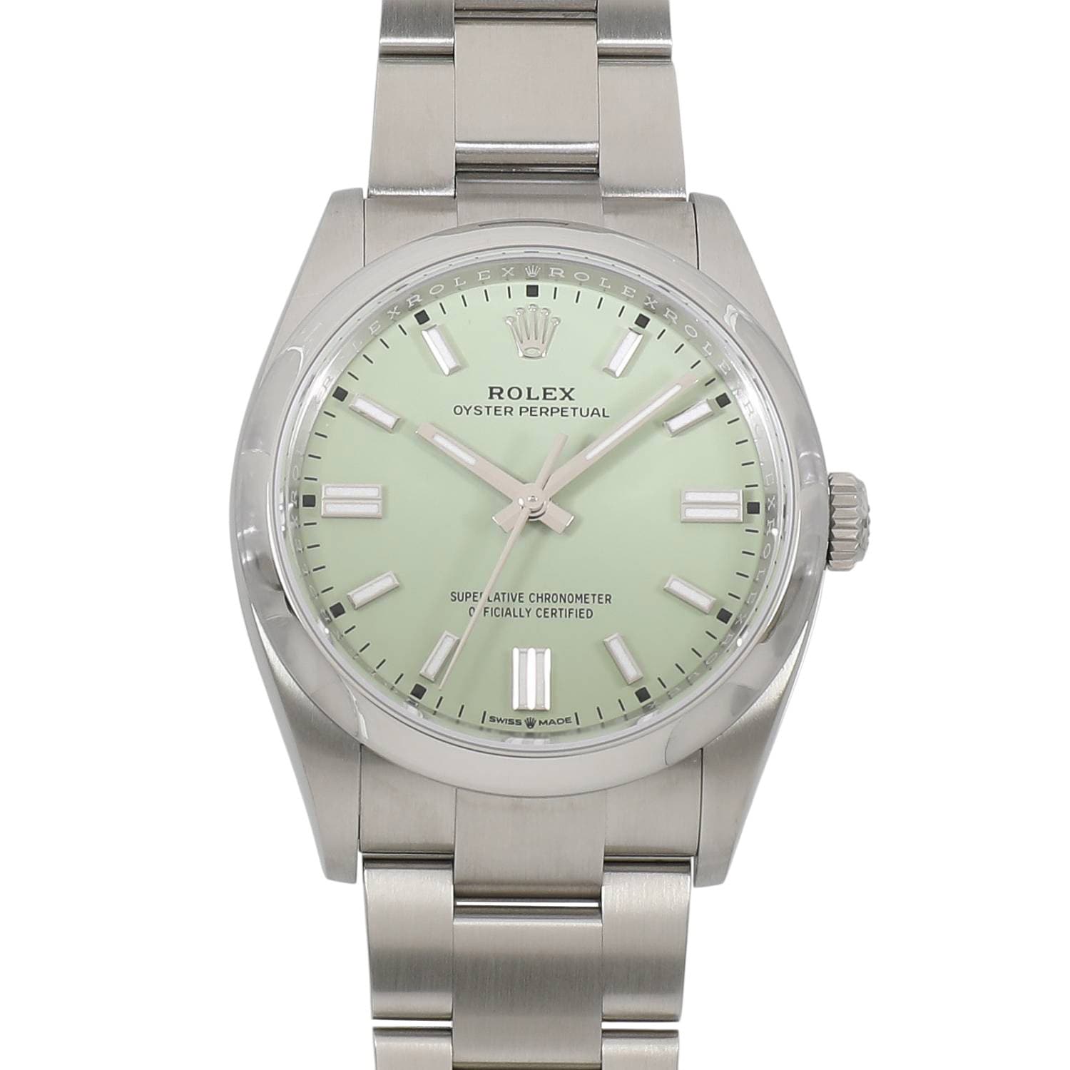 [新品]ロレックス オイスター パーペチュアル 36 126000 ピスタチオ メンズ