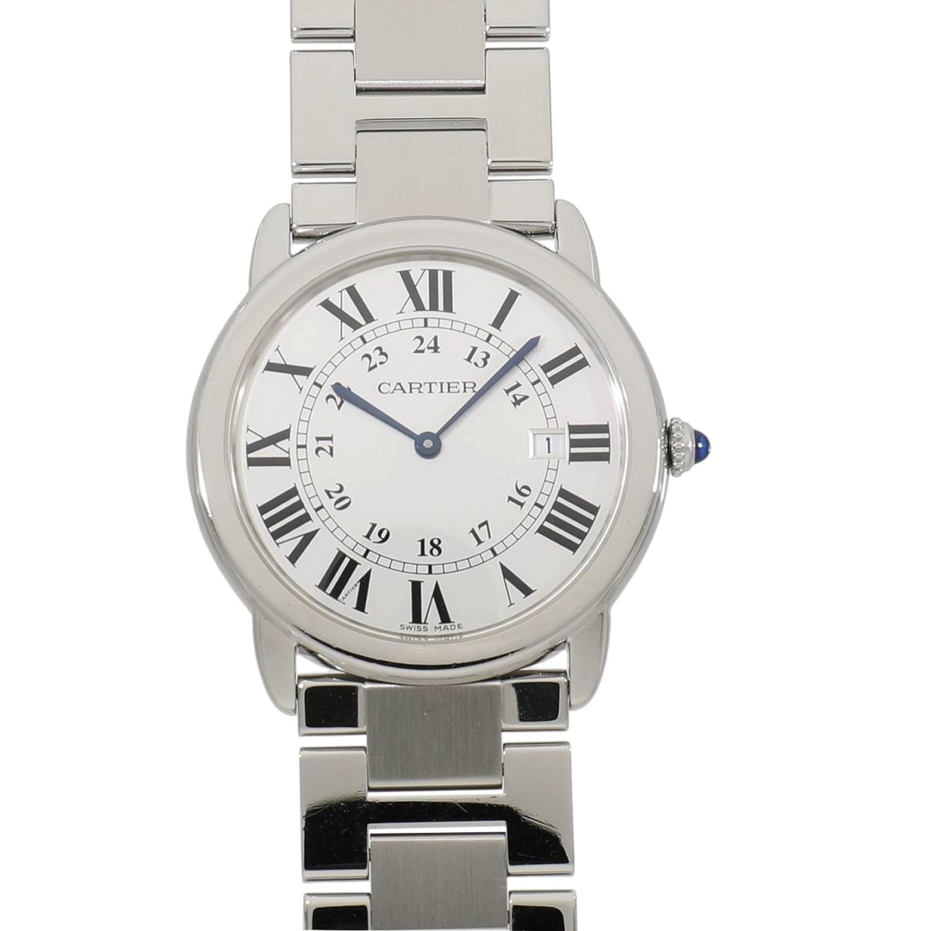 [中古]カルティエ ロンドソロ ドゥ カルティエ LM W6701005 シルバー ユニセックス