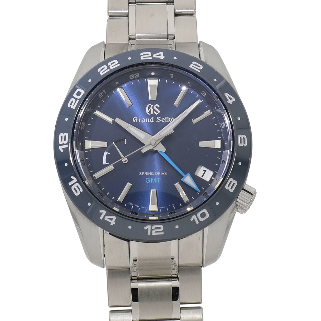[中古]セイコー グランドセイコー スポーツコレクション スプリングドライブ GMT SBGE255 / 9R66-0BB0 ブルー メンズ