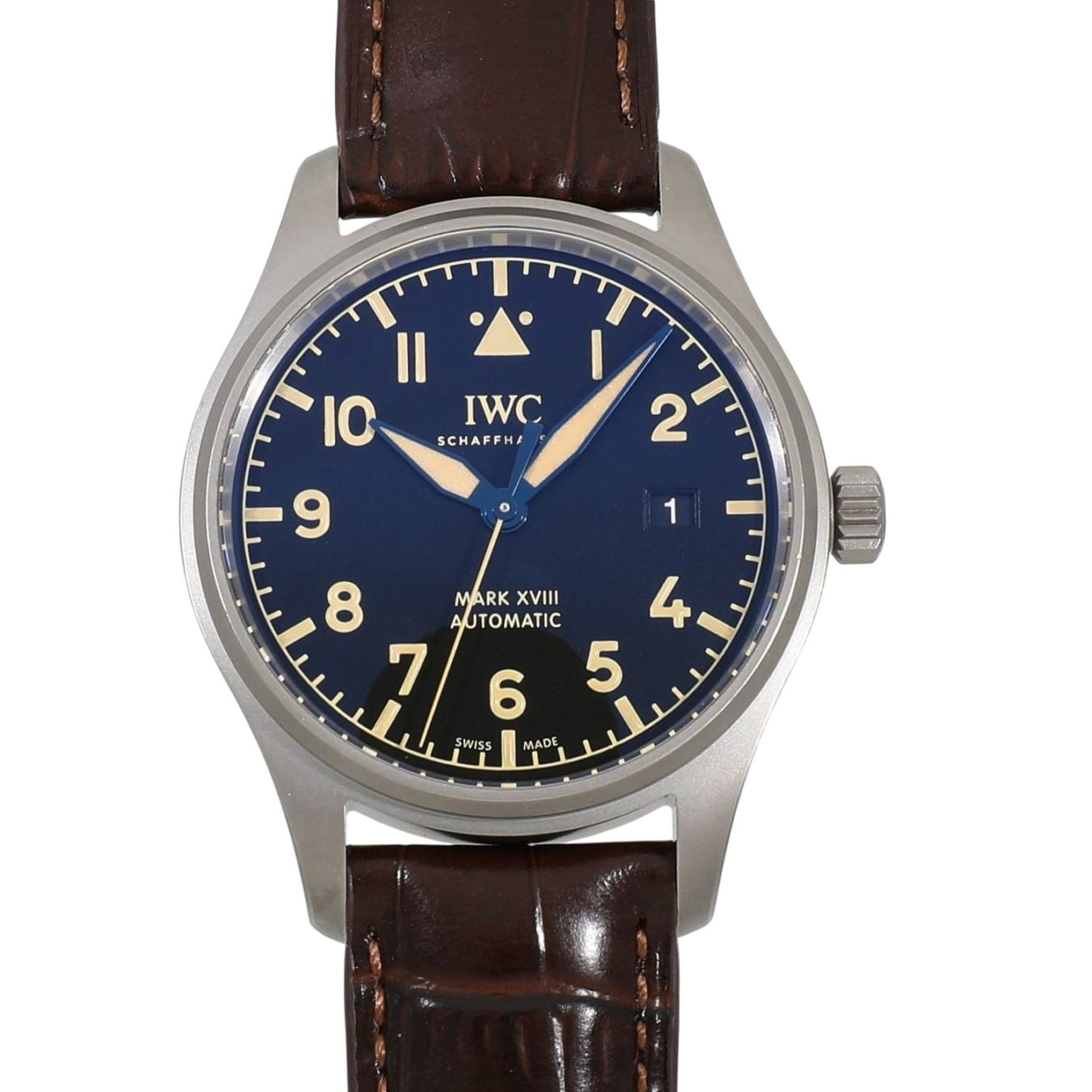 [中古]IWC パイロットウォッチ マーク18 ヘリテージ IW327006 ブラック メンズ