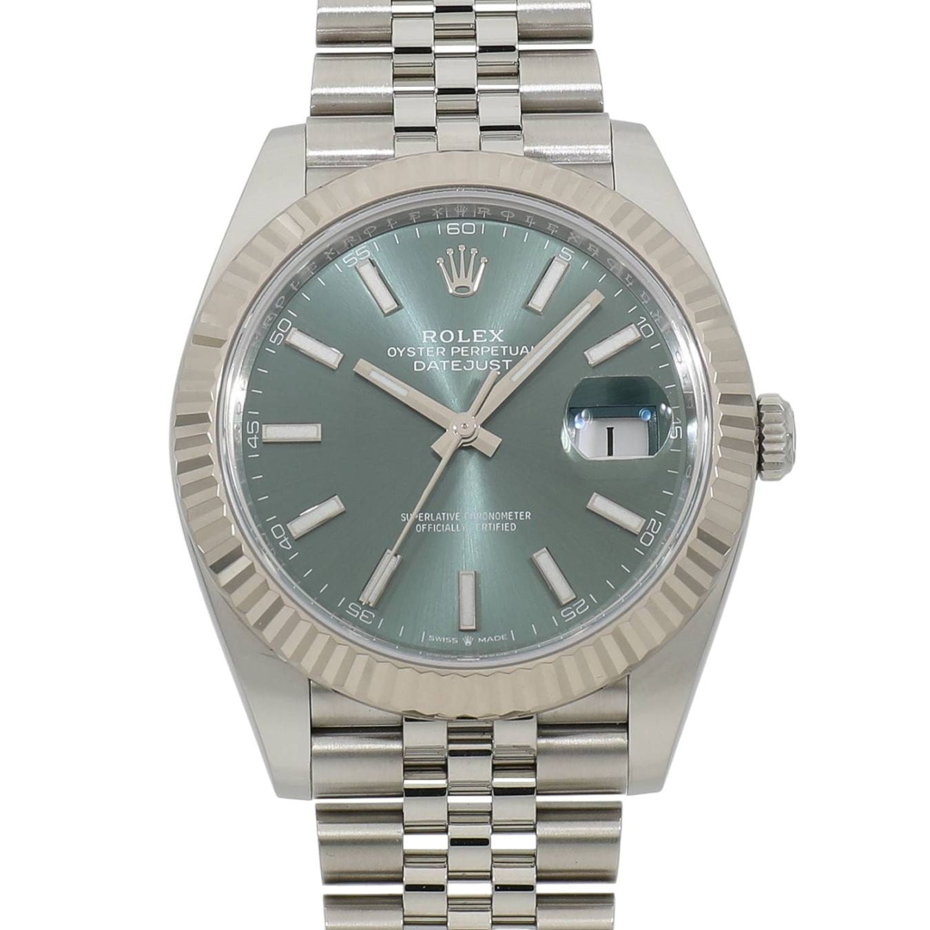 [中古]ロレックス デイトジャスト 41 126334 ランダム ミントグリーン メンズ