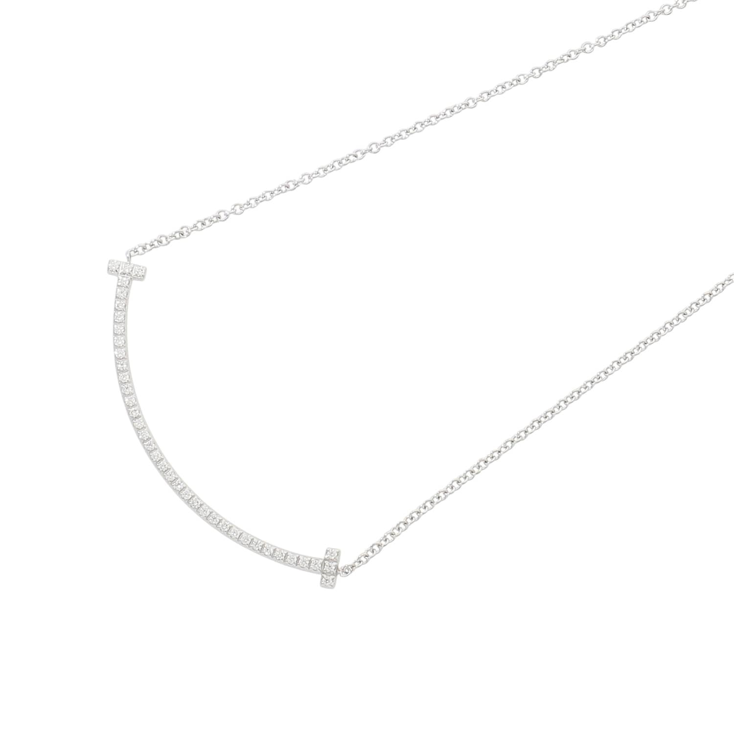 定価¥561,000ティファニーTスマイルペンダントホワイトゴールドダイヤモンド ティファニー T スマイル ペンダント ダイヤモンド ホワイトゴールド