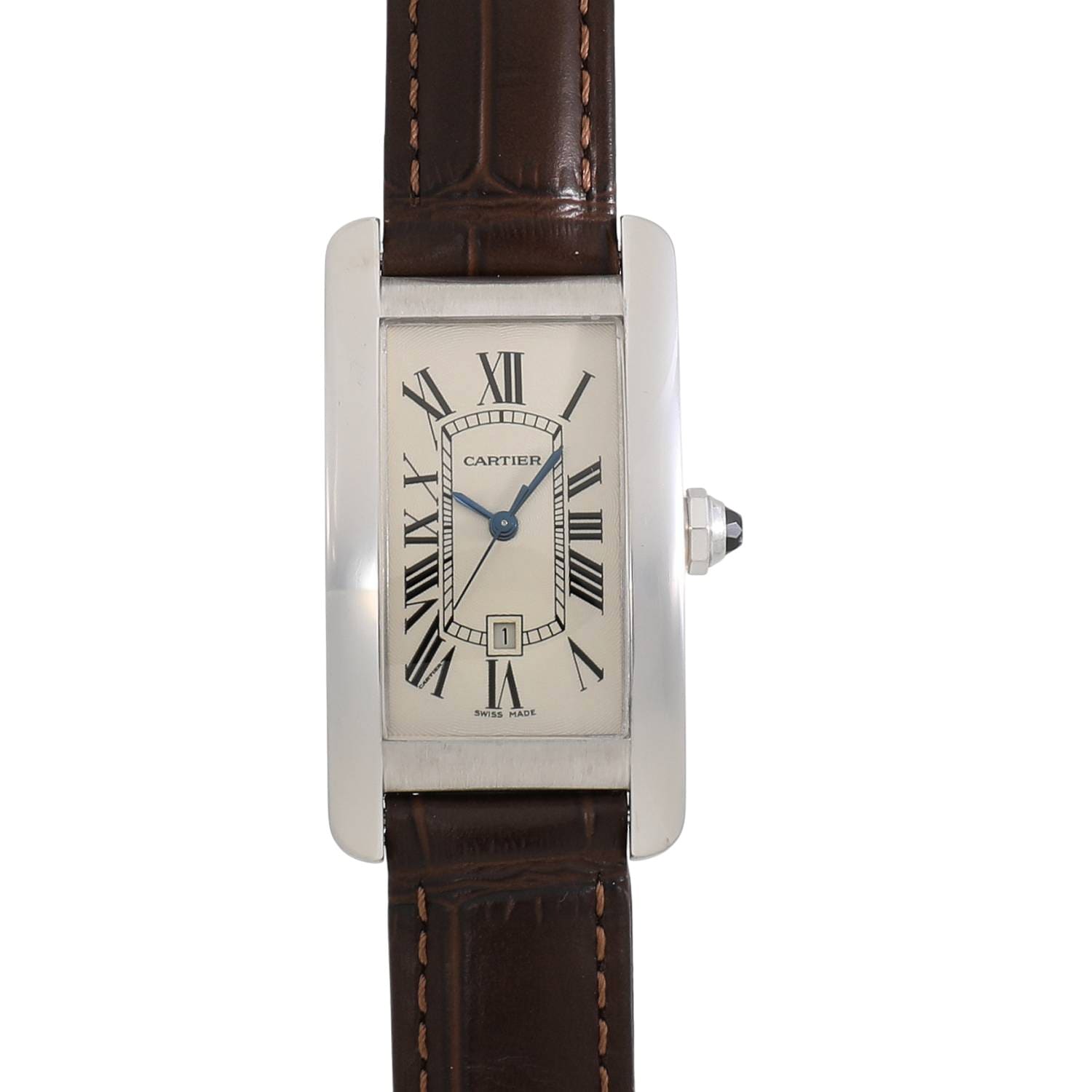 C11094 | [中古]カルティエ タンク アメリカン MM W2603656 アイボリー