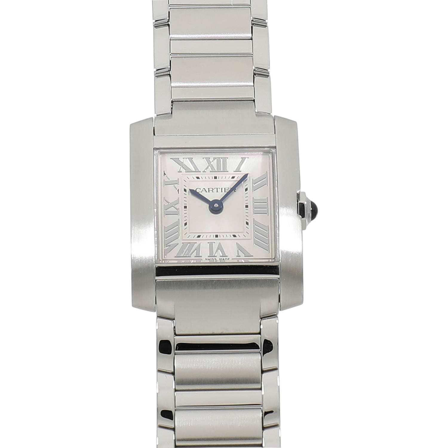 [中古]カルティエ タンク フランセーズ SM WSTA0065 シルバー レディース