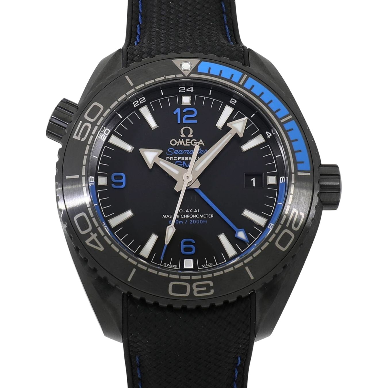 [新品]オメガ シーマスター プラネット オーシャン 600M GMT ディープブラック 215.92.46.22.01.002 ブラック メンズ