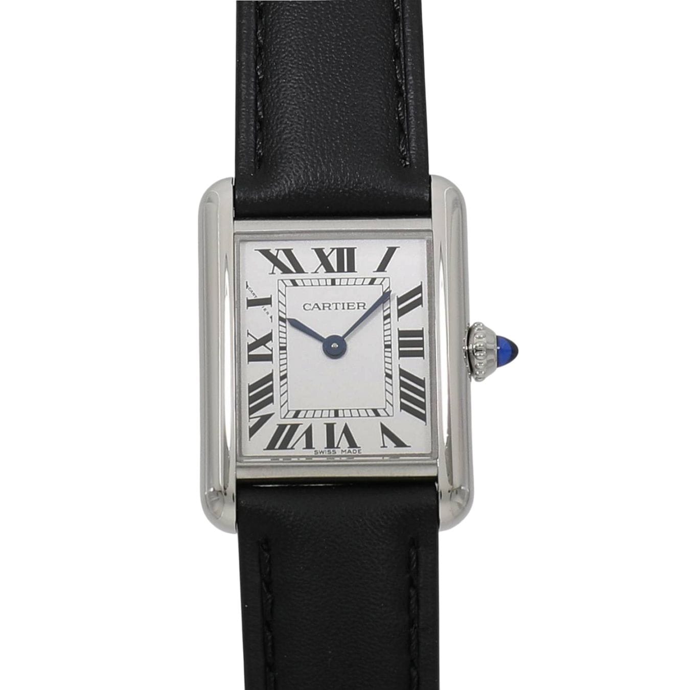 [中古]カルティエ タンク マスト ウォッチ SM ソーラービート WSTA0060 シルバー レディース