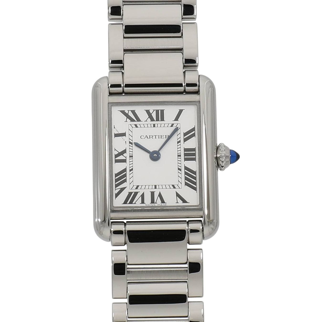 [中古]カルティエ タンク マスト ドゥ カルティエ ウォッチ スモール WSTA0051 シルバー レディース