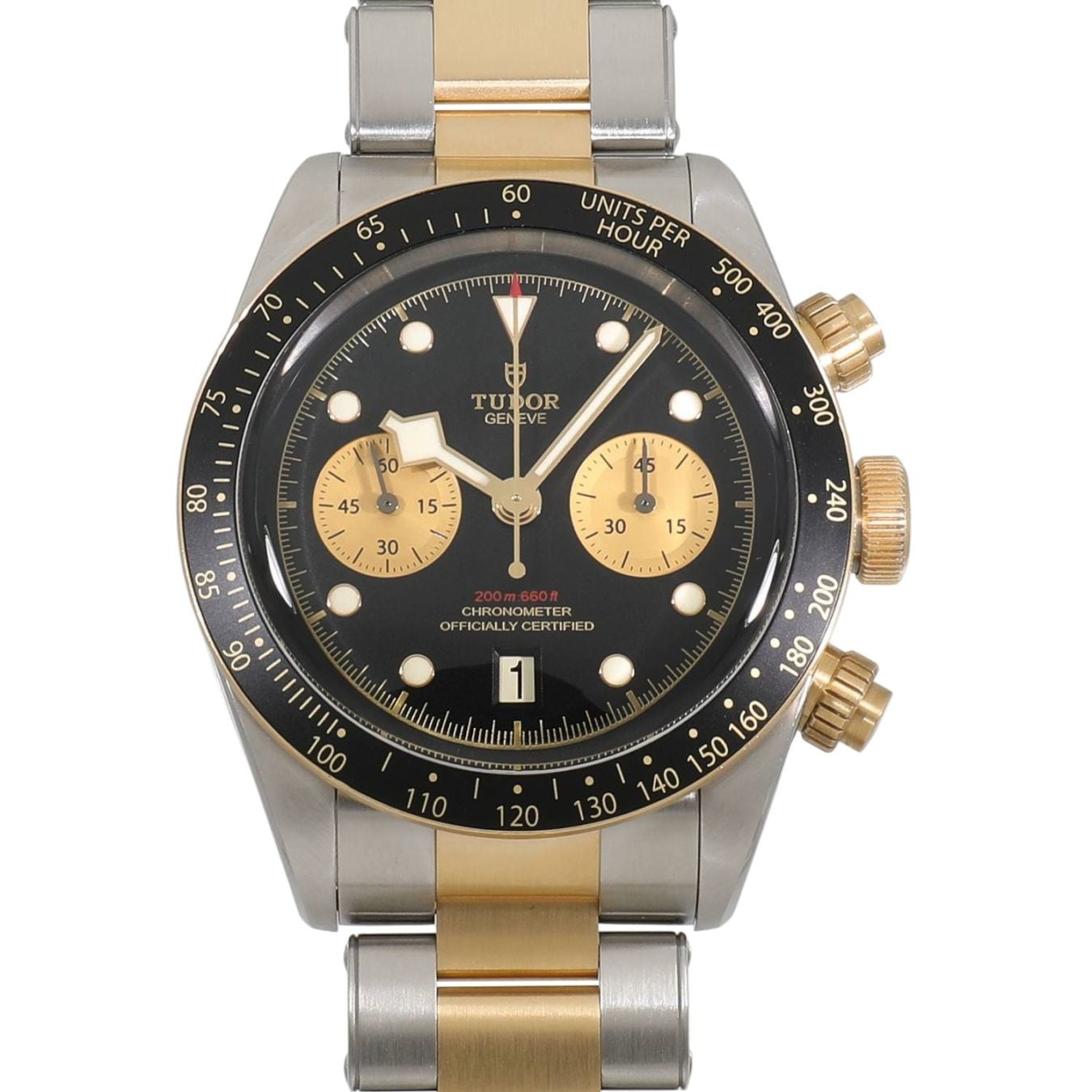 [中古]チューダー ブラックベイ クロノ S&G M79363N-0001 ブラック×ゴールド メンズ