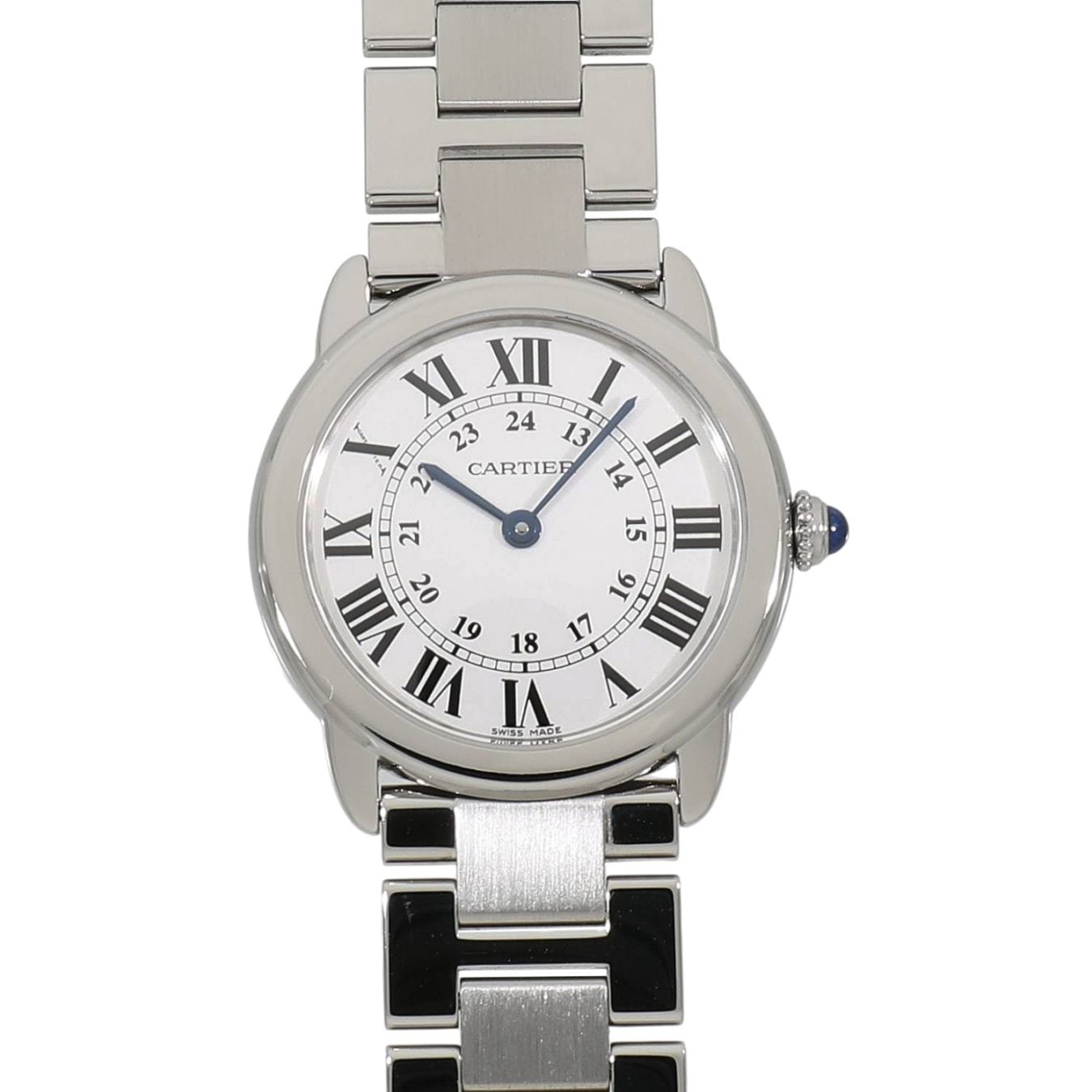 [中古]カルティエ ロンドソロ ドゥ カルティエ SM W6701004 シルバー レディース