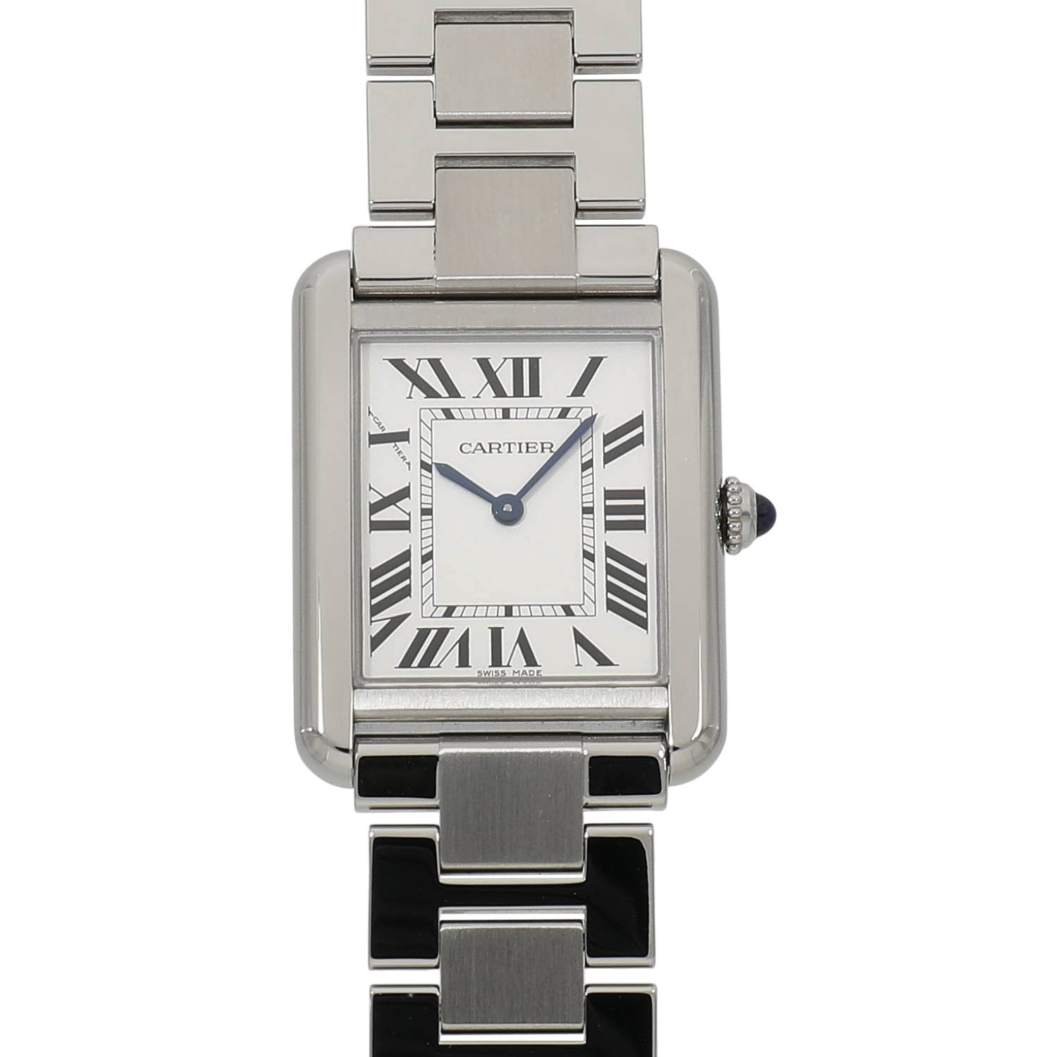 [中古]カルティエ タンク ソロ SM W5200013 シルバー レディース