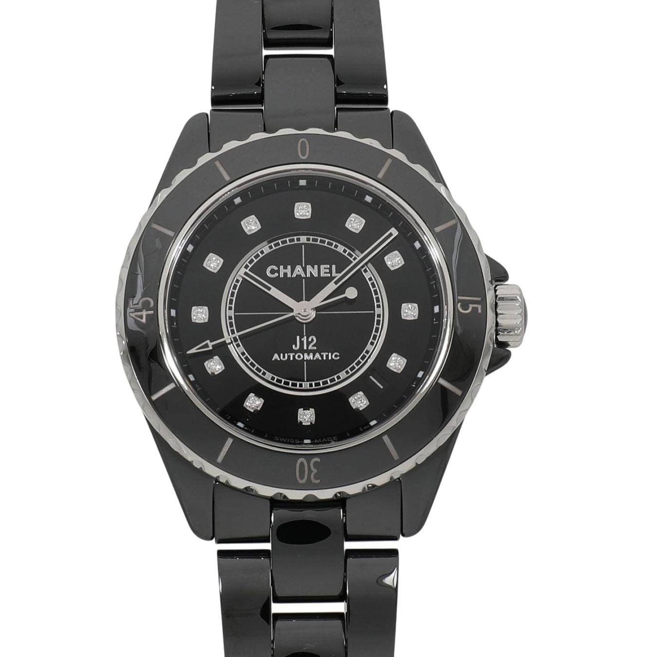 C1562 | [新品]シャネル J12 ブラック セラミック 38mm H5697 ユニ